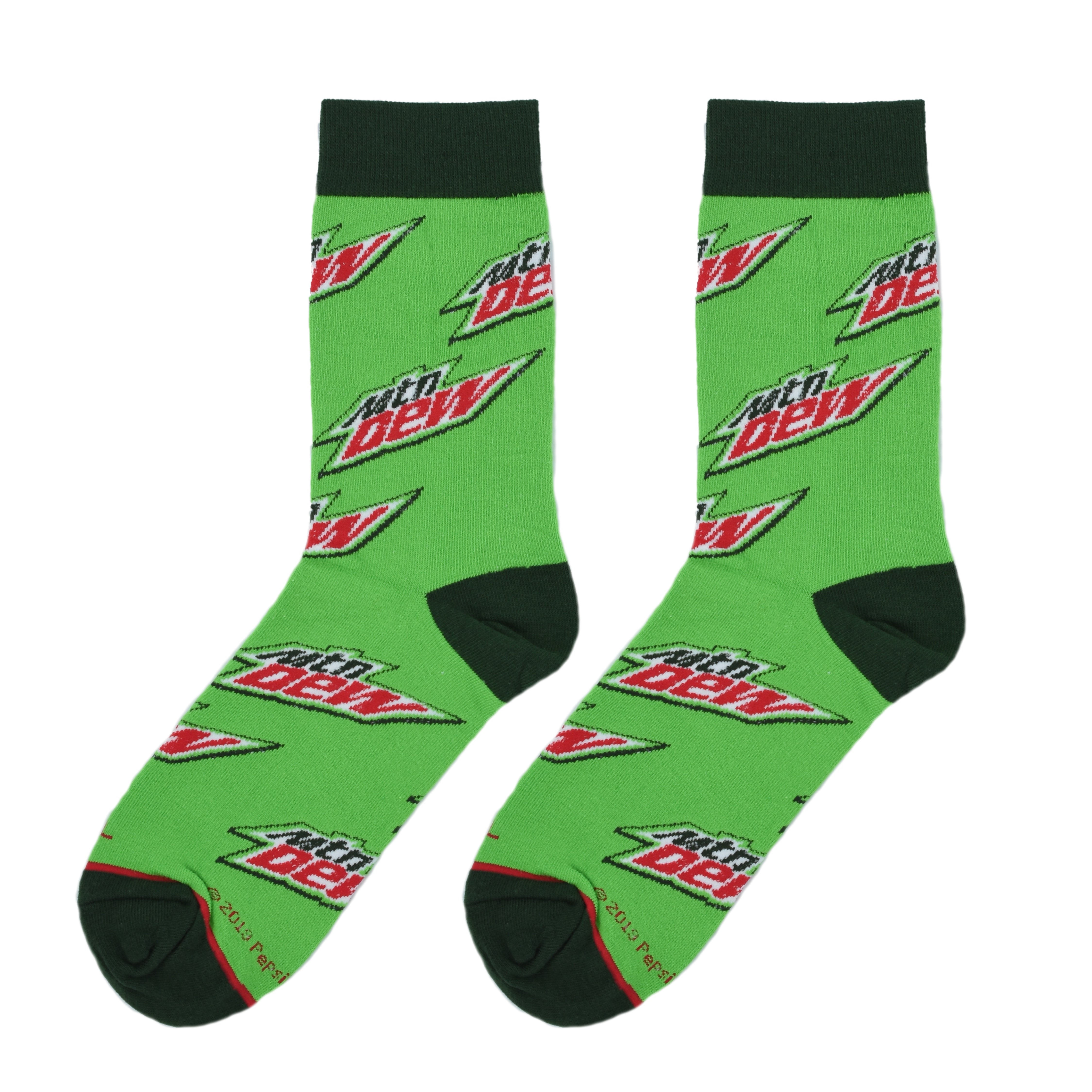 Mountain Dew All Over Men's Crew Socks