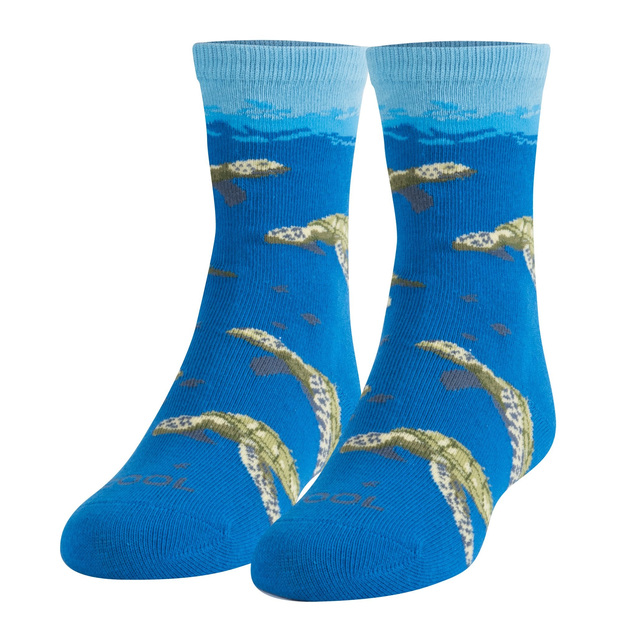 Sea Turtles Big Kids Crew Socks
