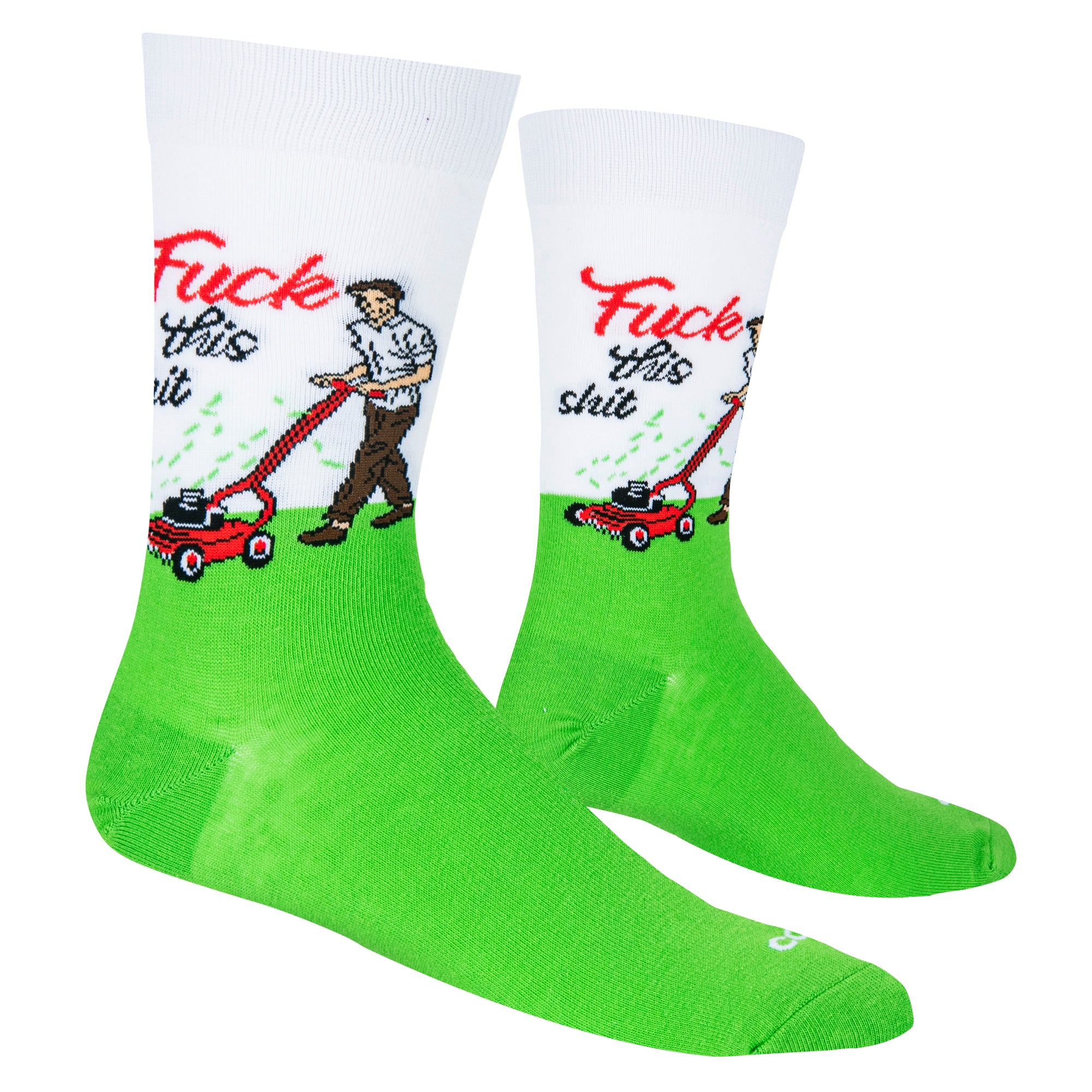 Fuck This Grass Men's Crew Socks