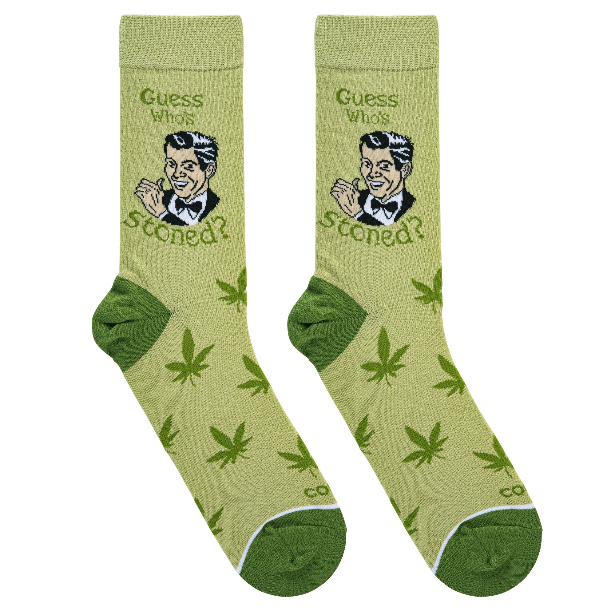 Guess Who's Stoned Men's Crew Socks