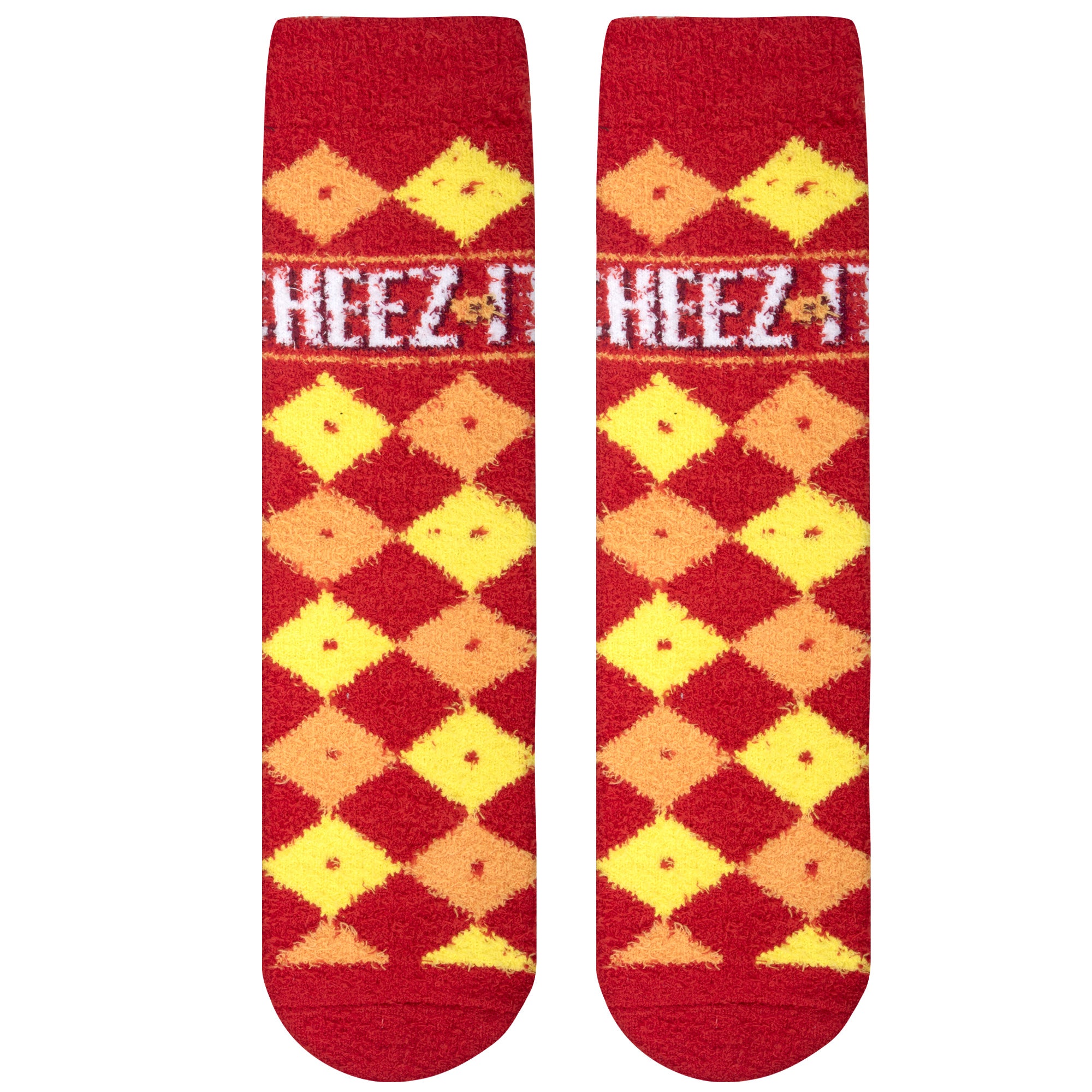 Checkered Cheez-It Fuzzy Women's Crew Socks
