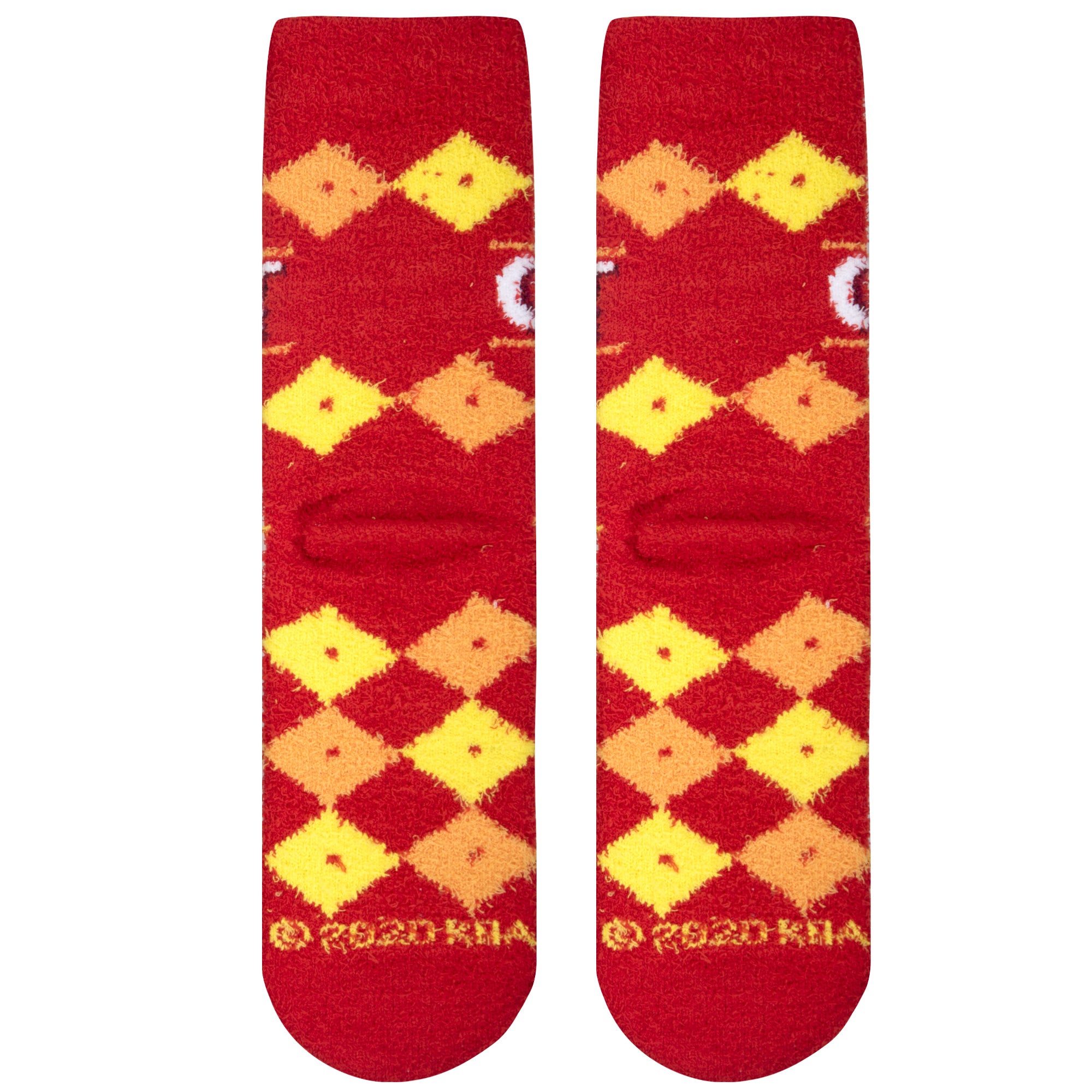 Checkered Cheez-It Fuzzy Women's Crew Socks