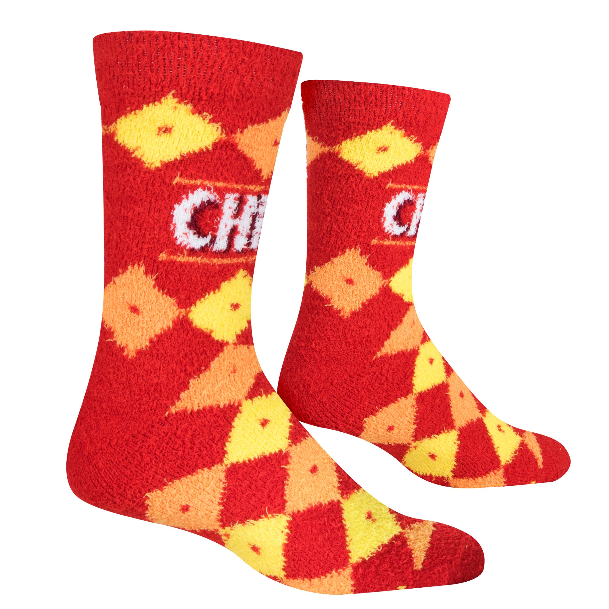 Checkered Cheez-It Fuzzy Women's Crew Socks
