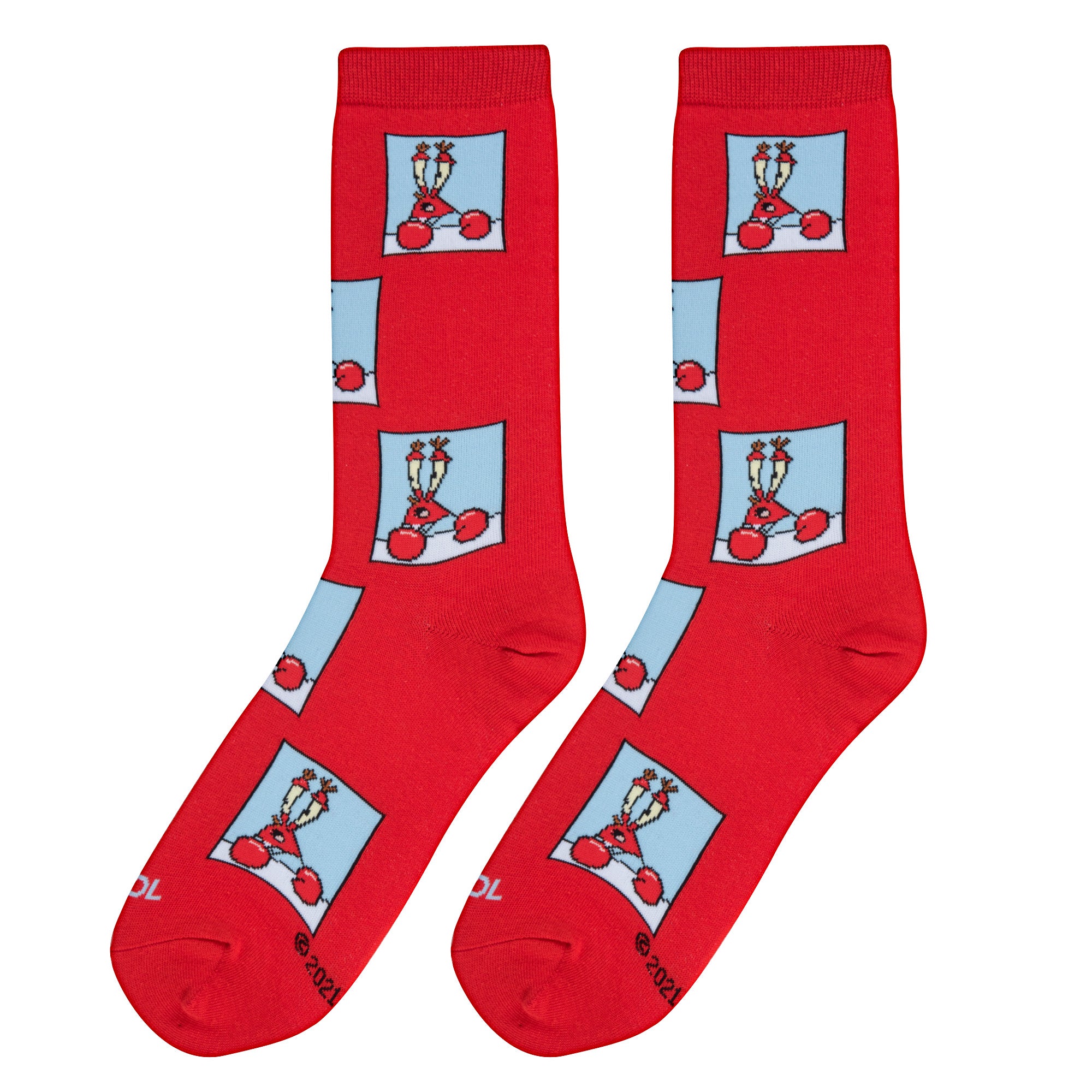 Confused Mr Krab Men's Crew Socks