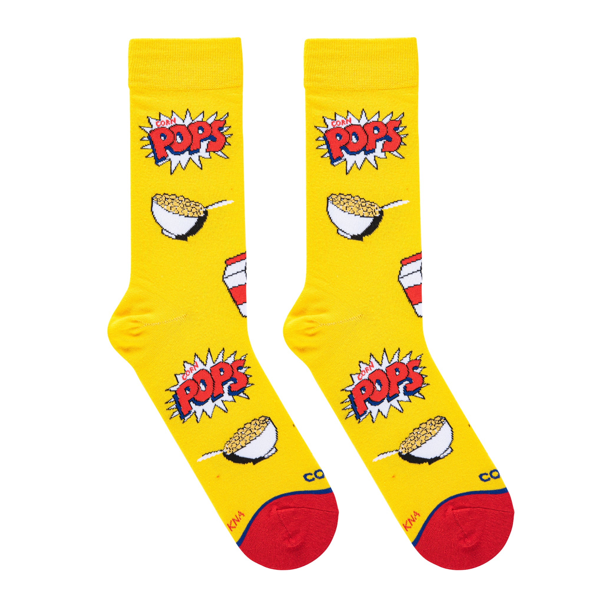 Corn Pops Cereal Bowls Men's Crew Socks