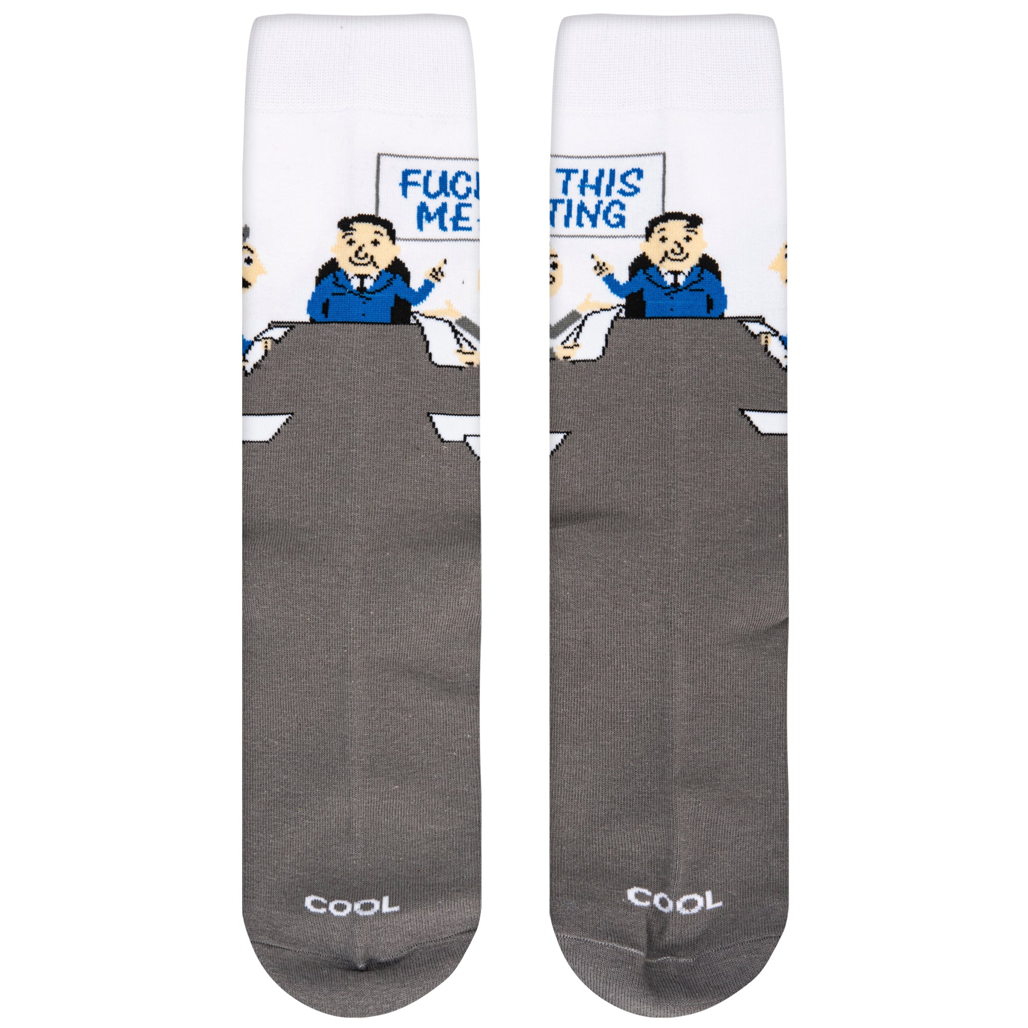 Fuck This Meeting Men's Crew Socks