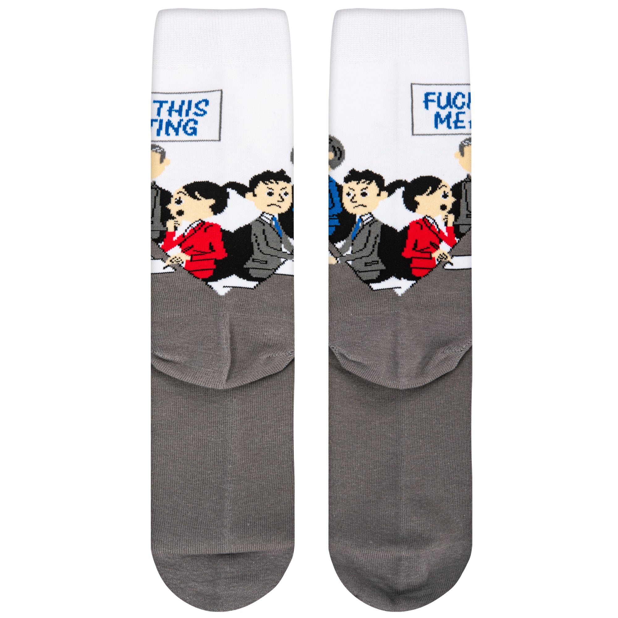 Fuck This Meeting Men's Crew Socks