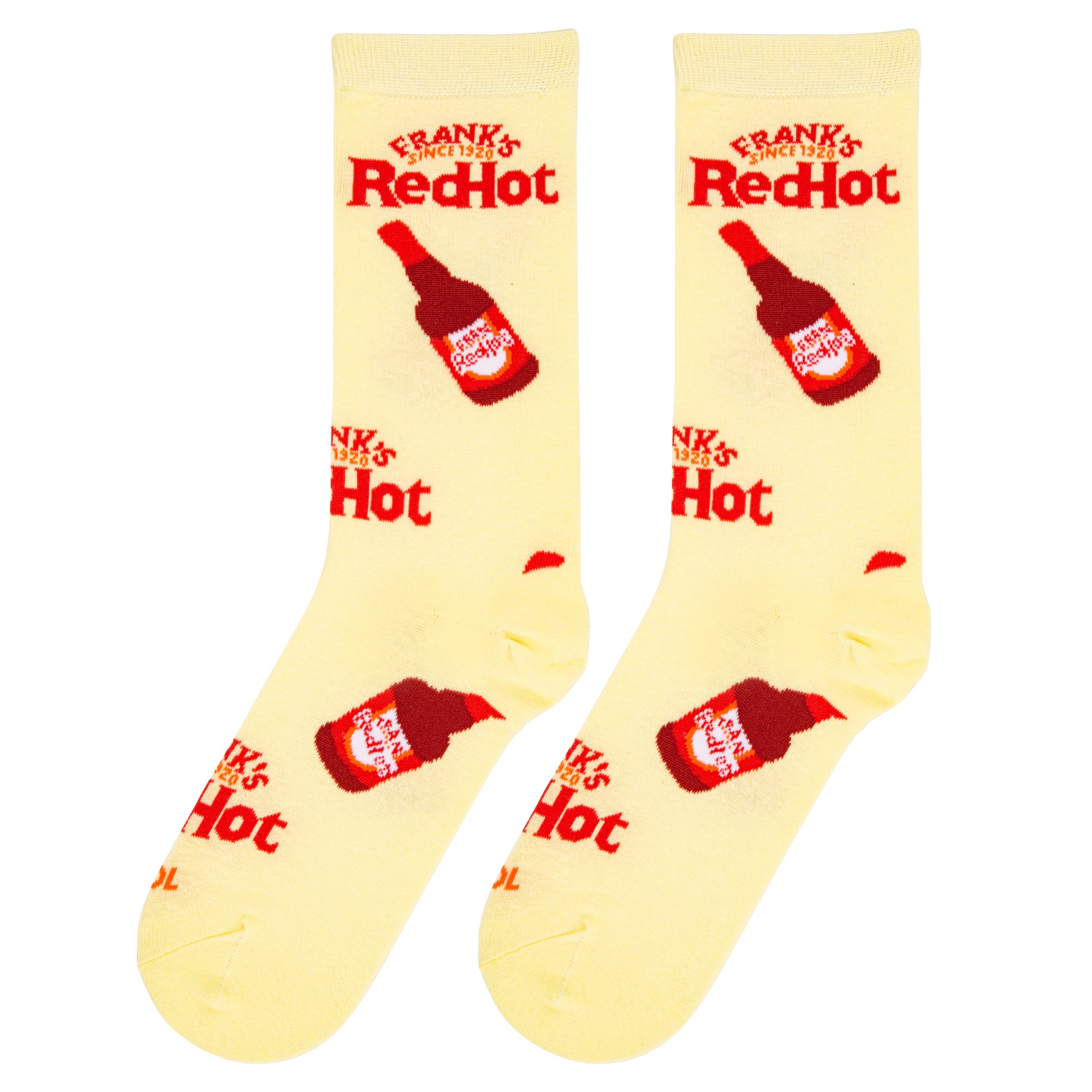 Frank's RedHot Logo & Bottles Women's Crew Socks