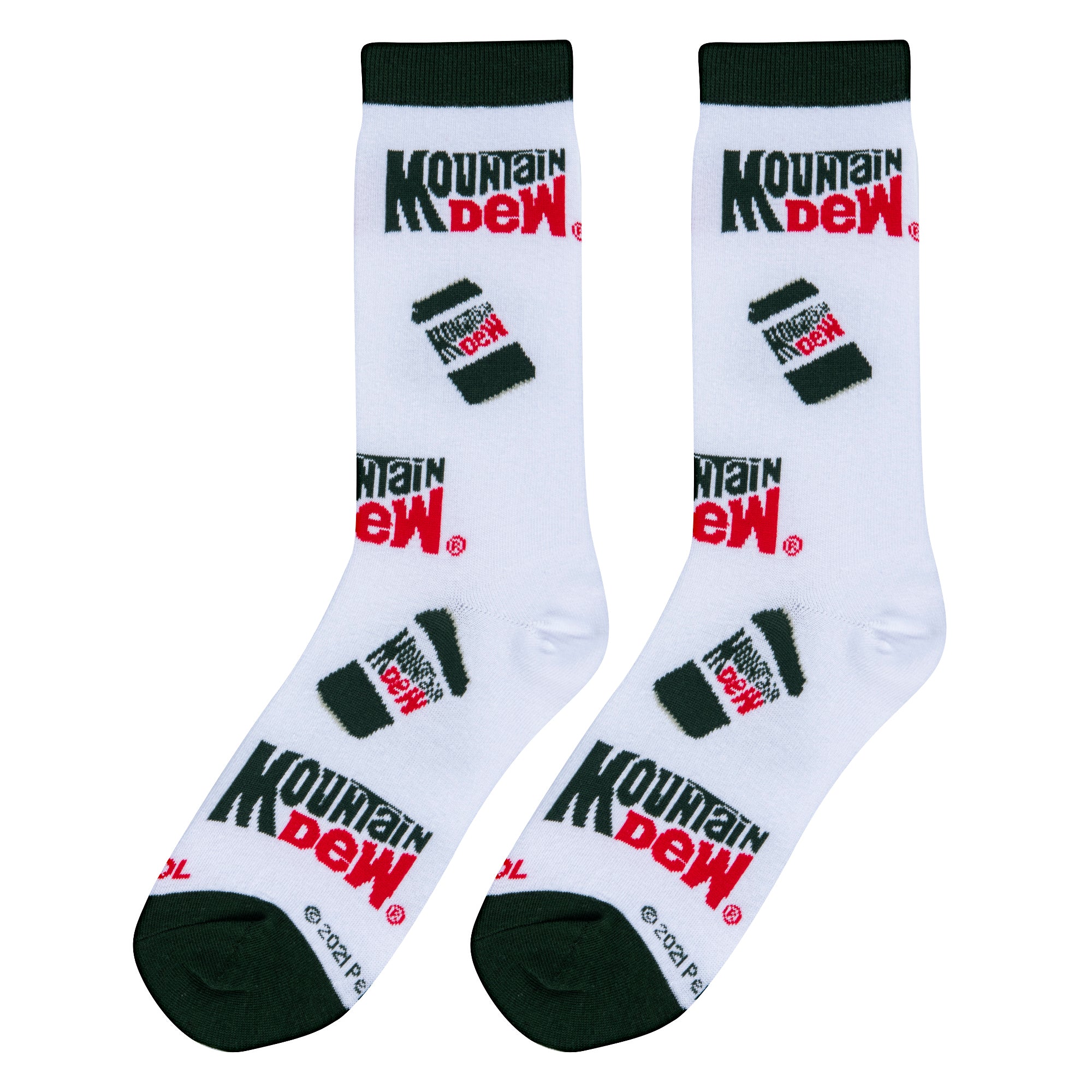 Mountain Dew Cans Women's Crew Socks
