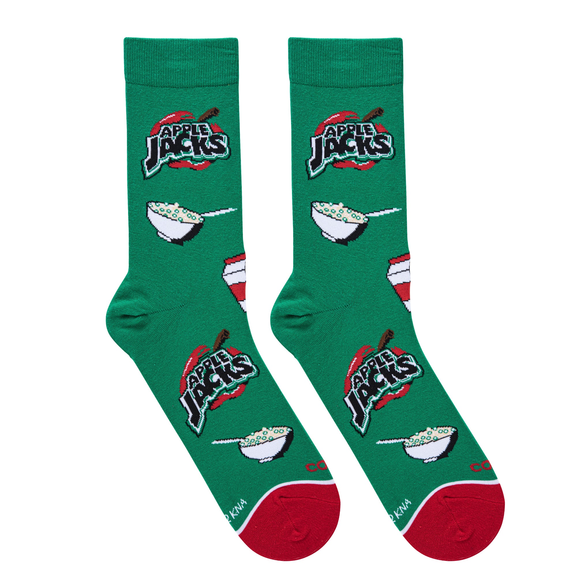 Apple Jacks Cereal Bowl Men's Crew Socks
