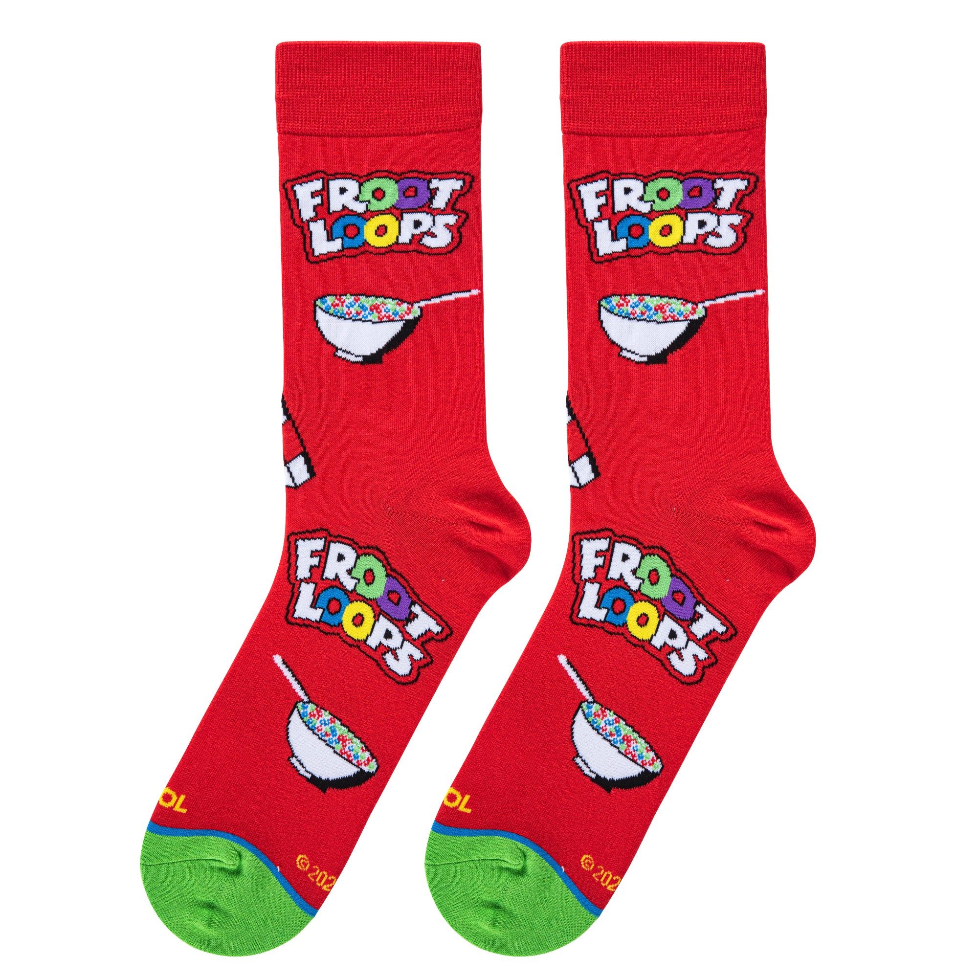 Froot Loops Cereal Bowl Men's Crew Socks