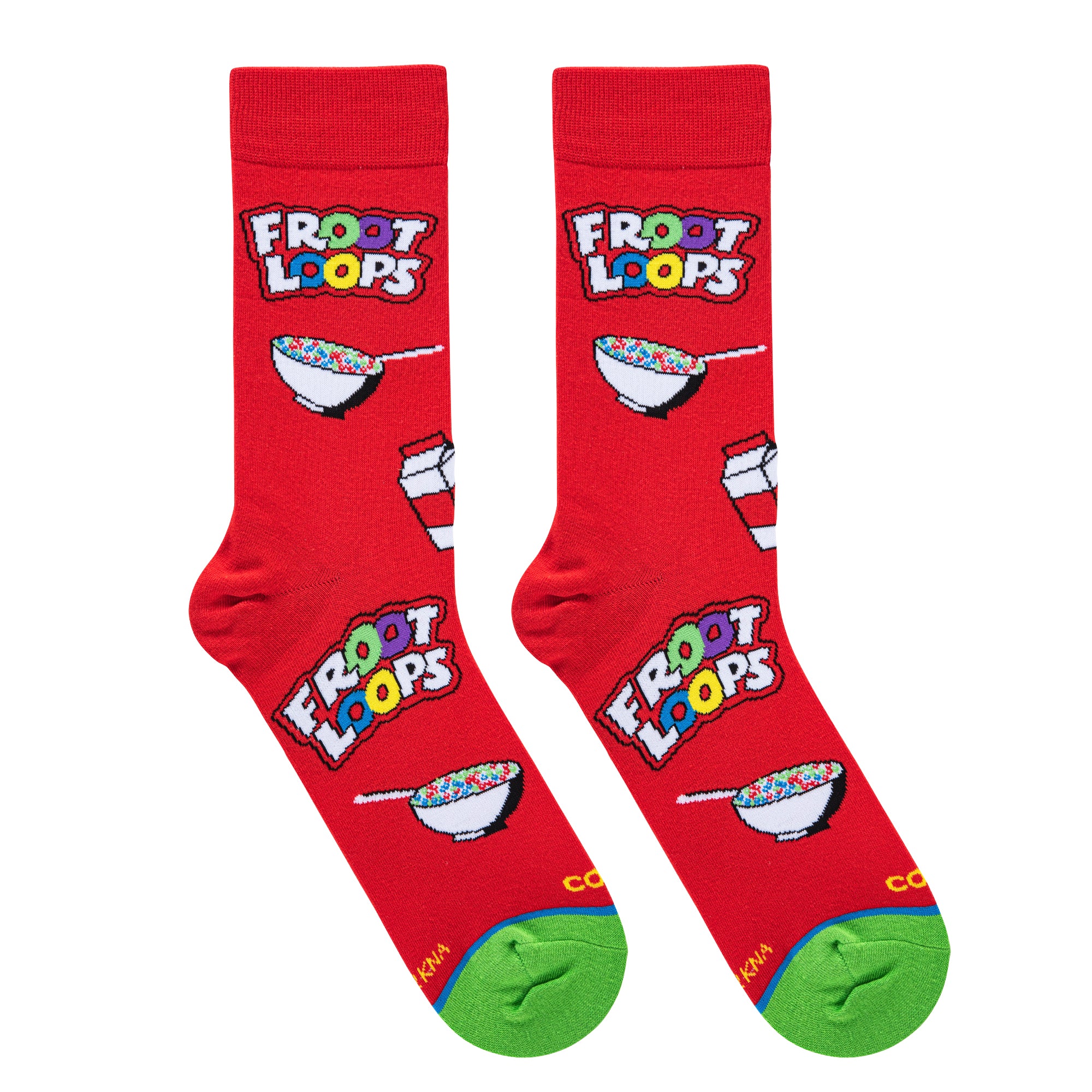 Froot Loops Cereal Bowl Men's Crew Socks