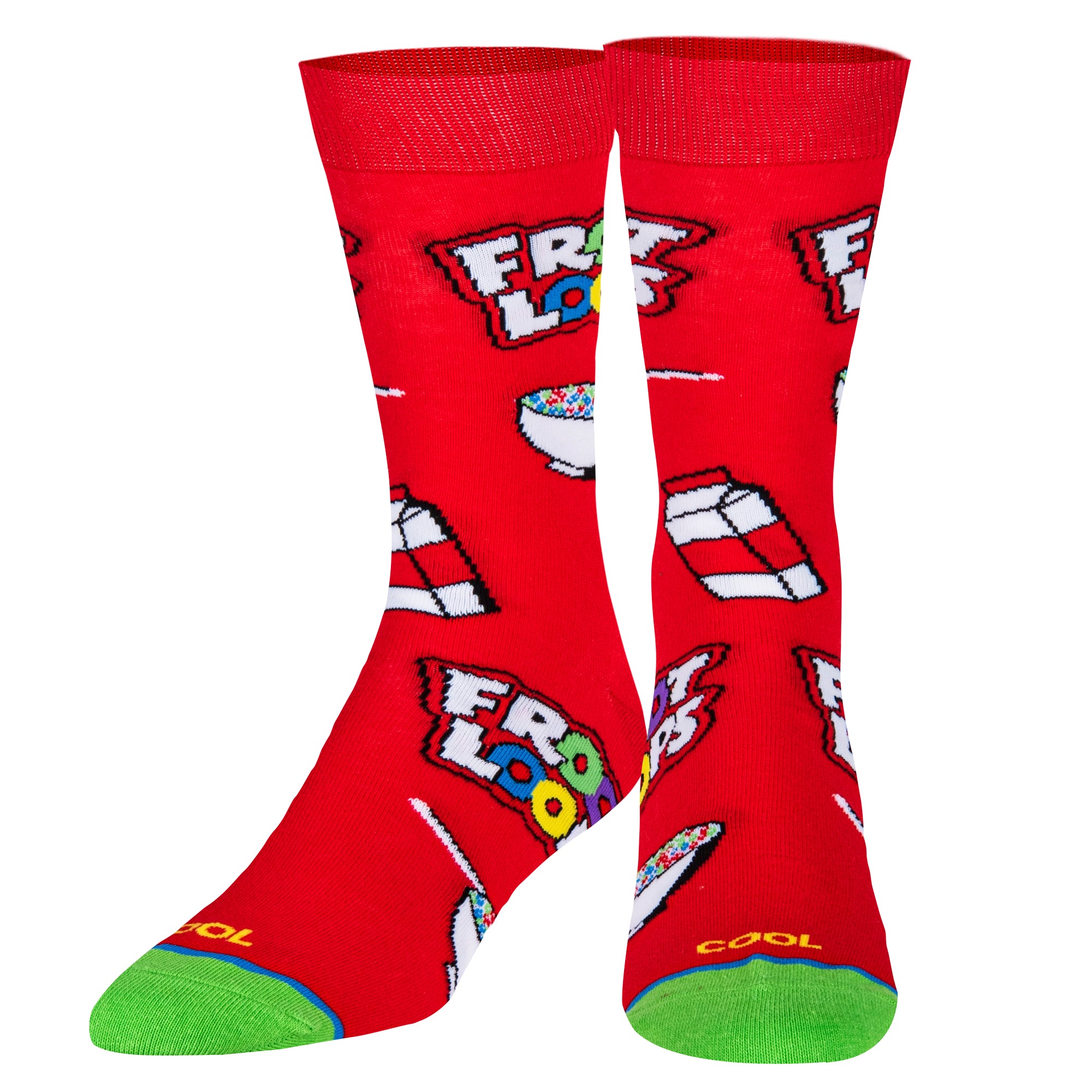 Froot Loops Cereal Bowl Men's Crew Socks