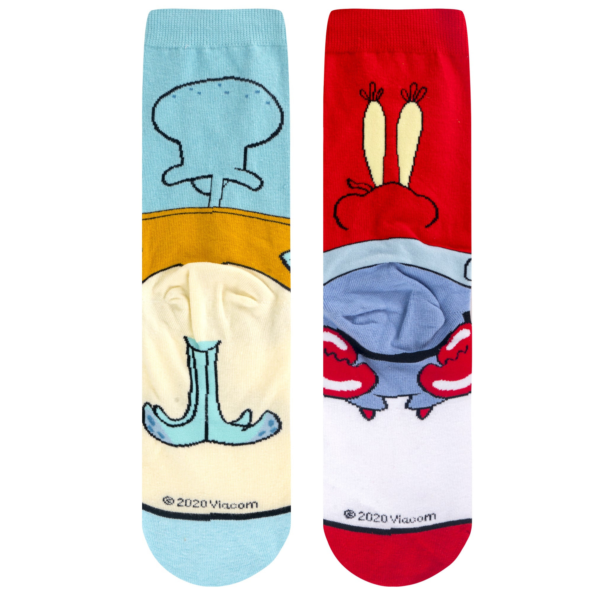 Squidward & Mr Krabs Women's Crew Socks