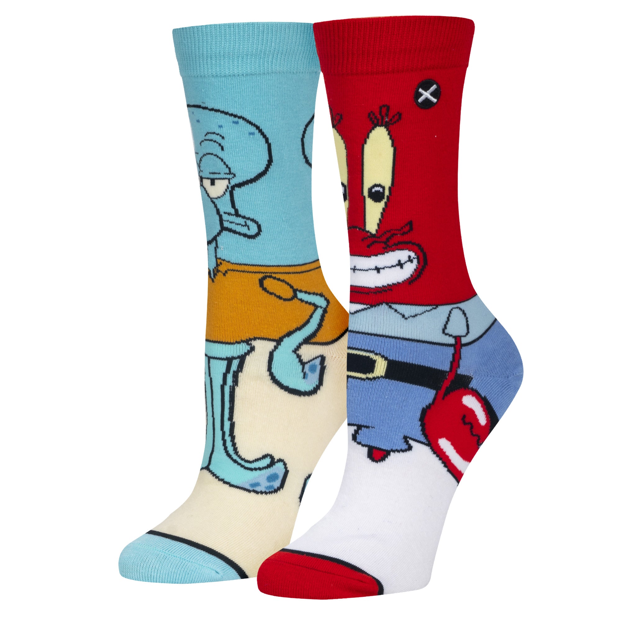 Squidward & Mr Krabs Women's Crew Socks