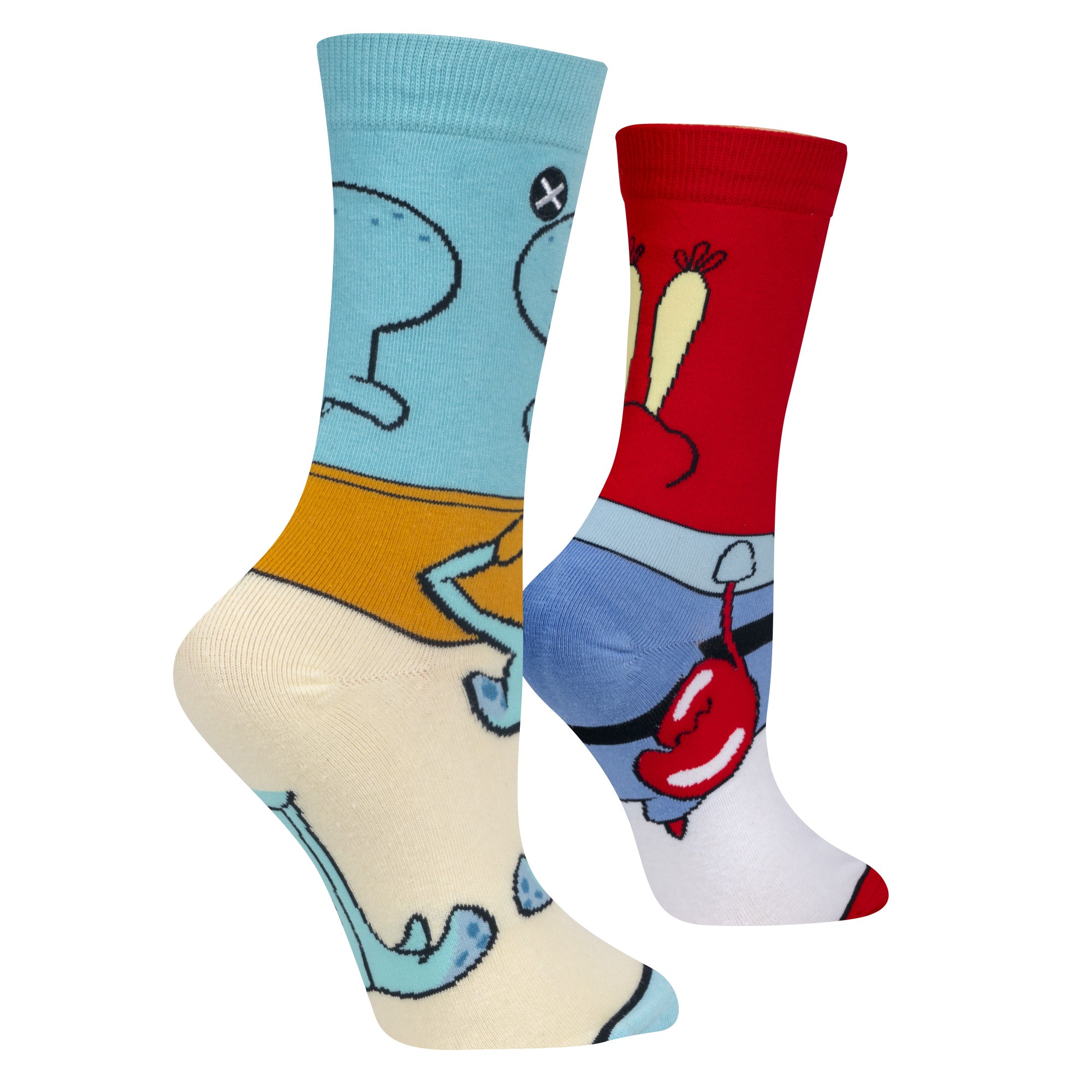 Squidward & Mr Krabs Women's Crew Socks
