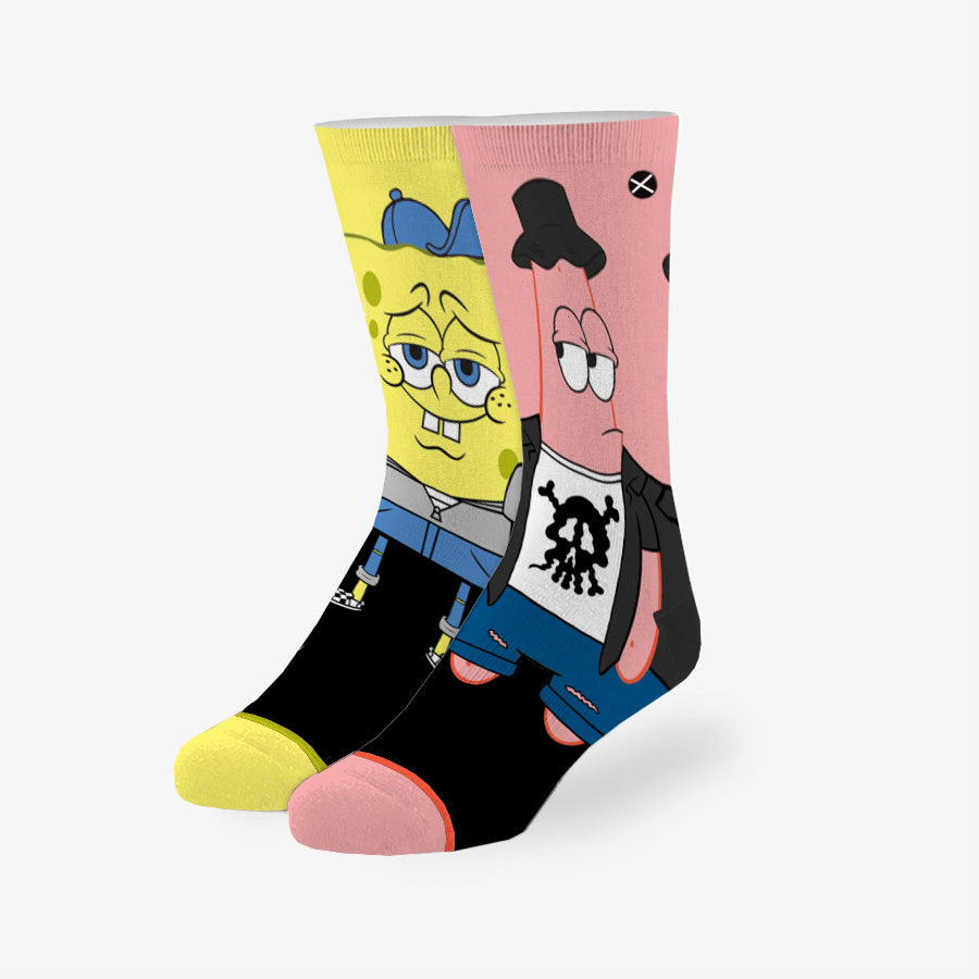 SpongeBob & Patrick Hipsters 360 Big Kids Crew Socks