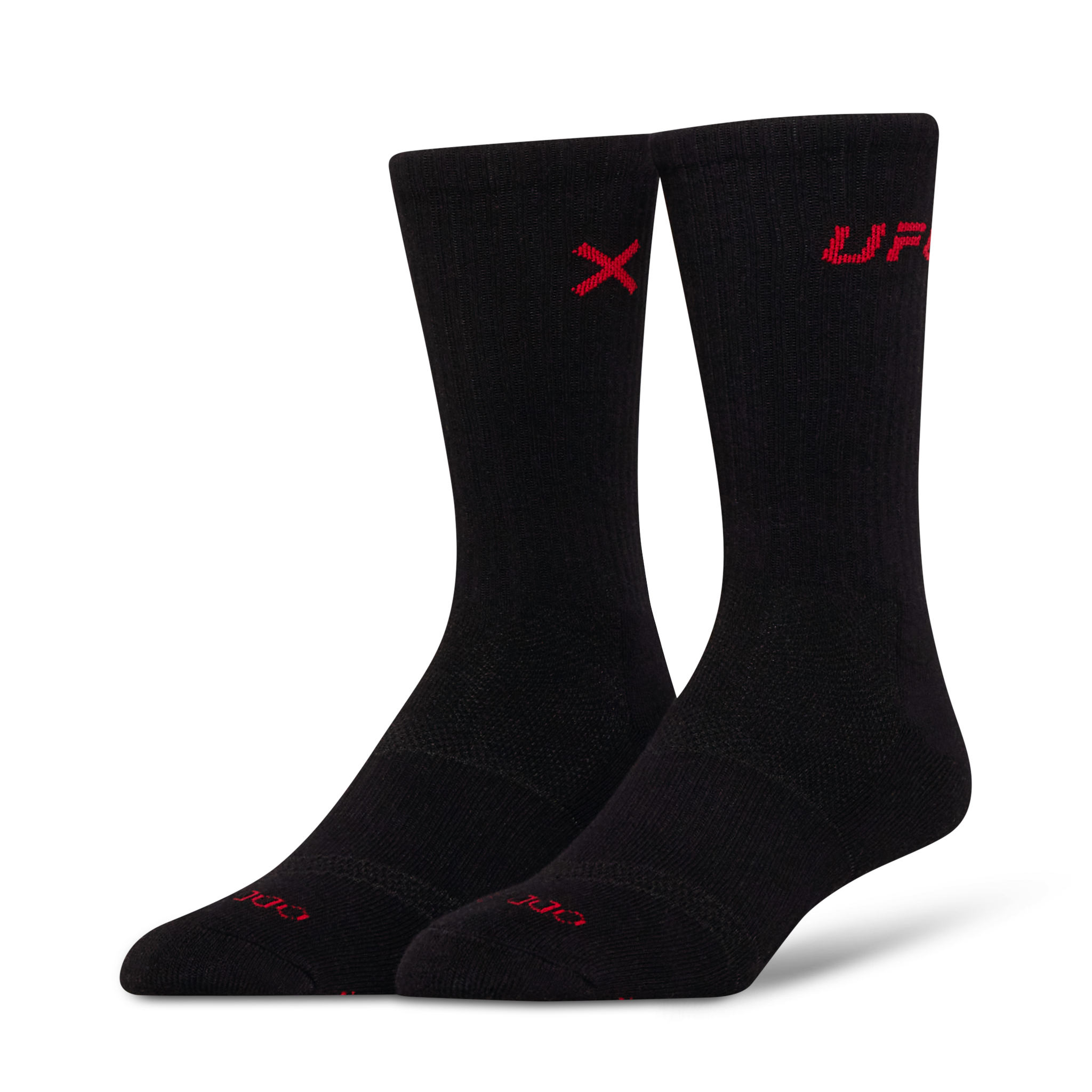 UFC Logo Men's Crew Socks - Black