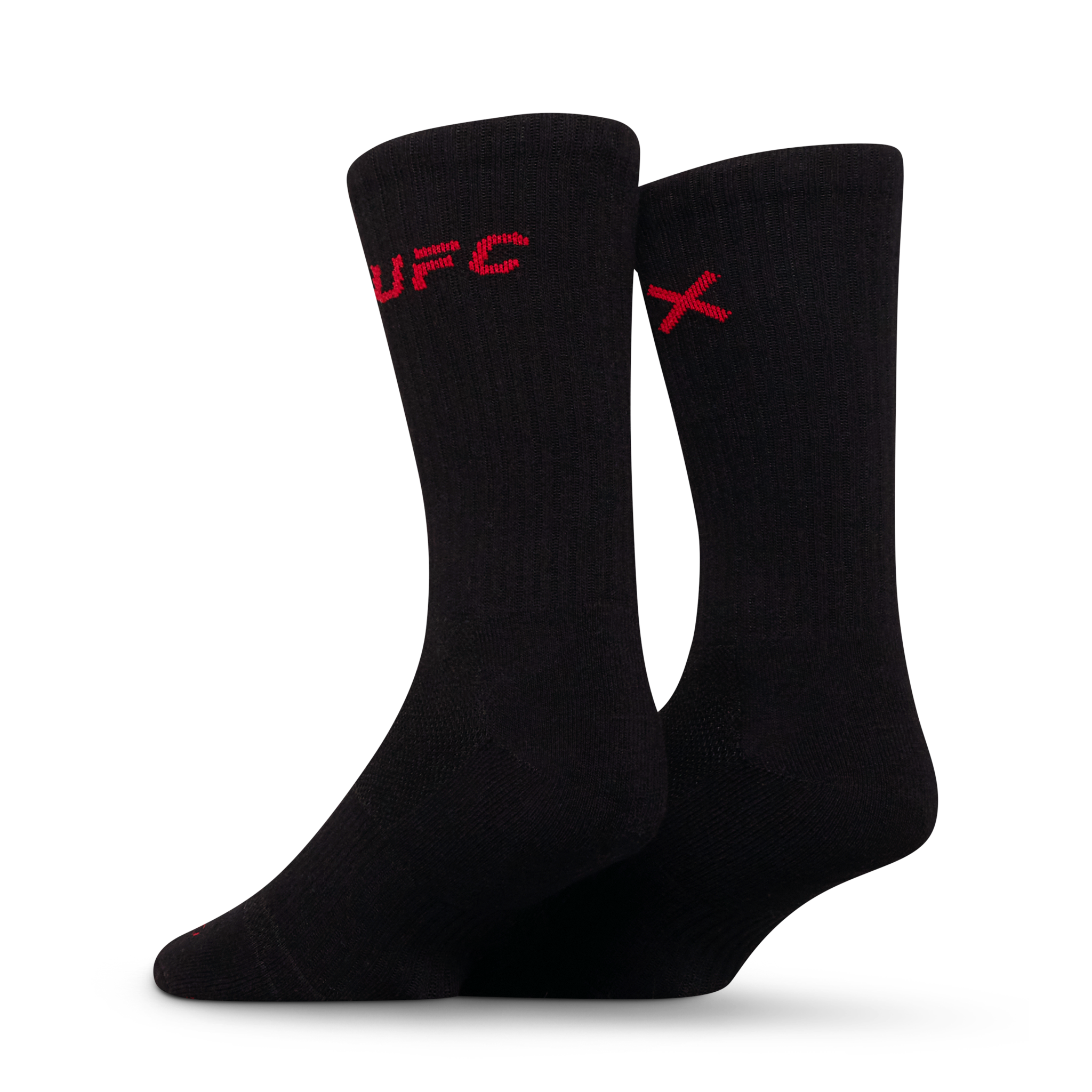 UFC Logo Men's Crew Socks - Black