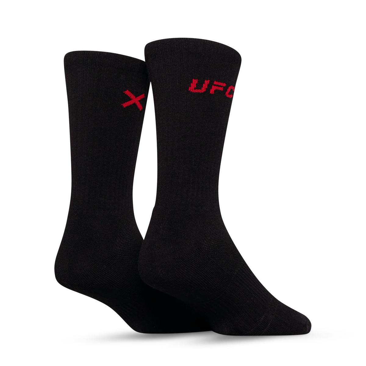 UFC Logo Men's Crew Socks - Black
