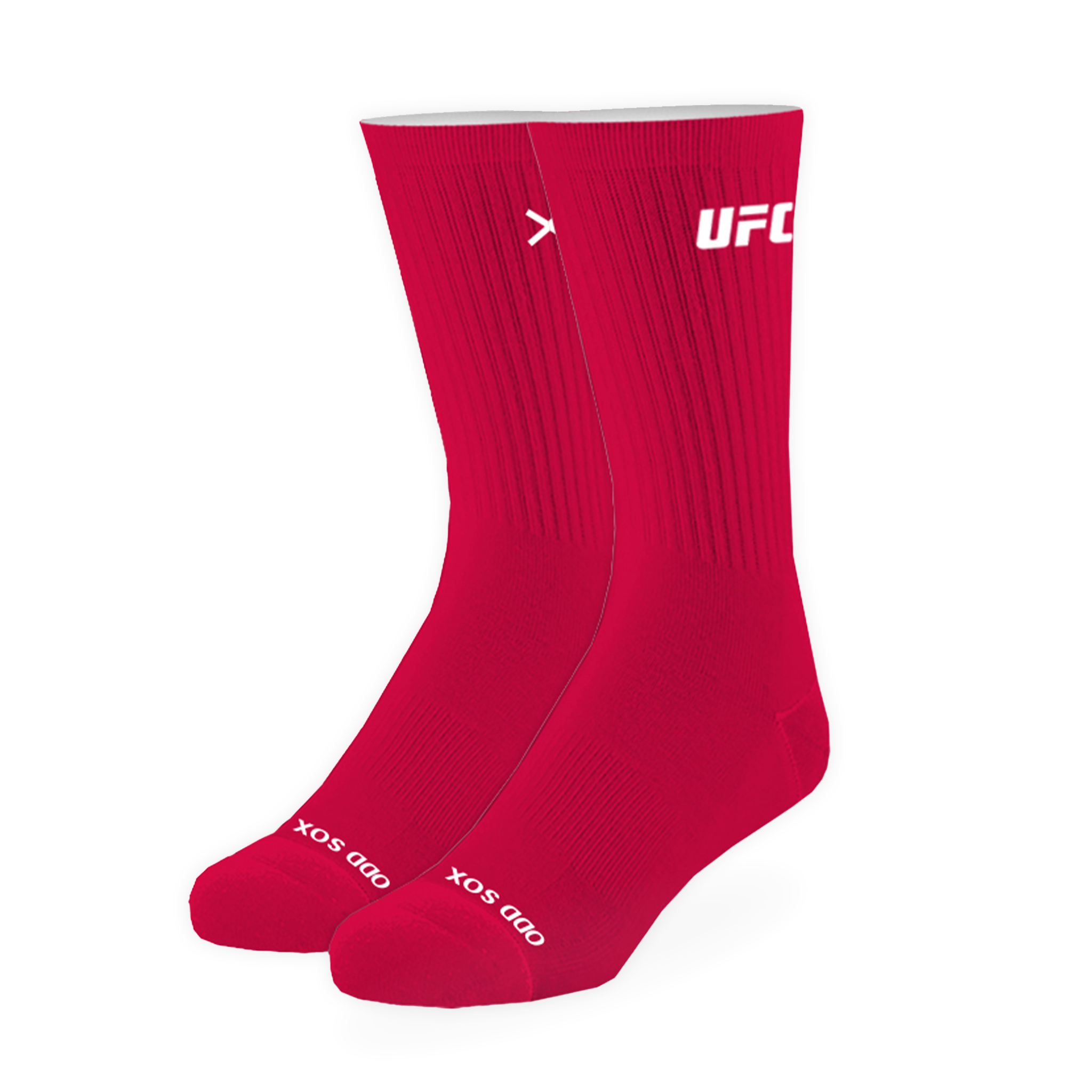 UFC Logo Men's Crew Socks - Red