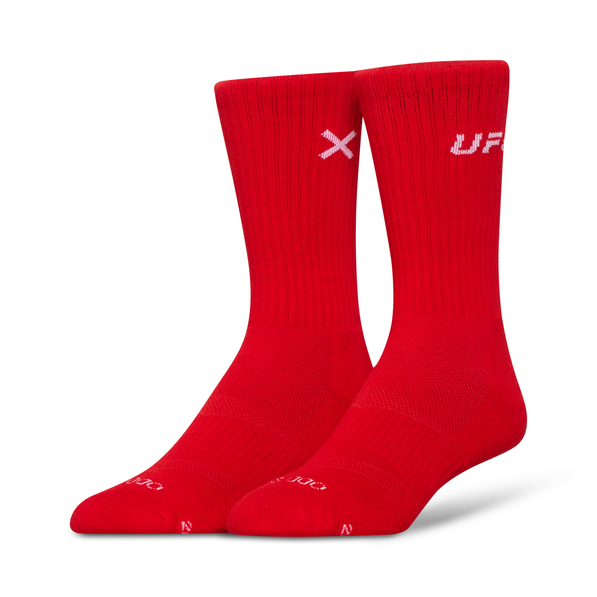 UFC Logo Men's Crew Socks - Red