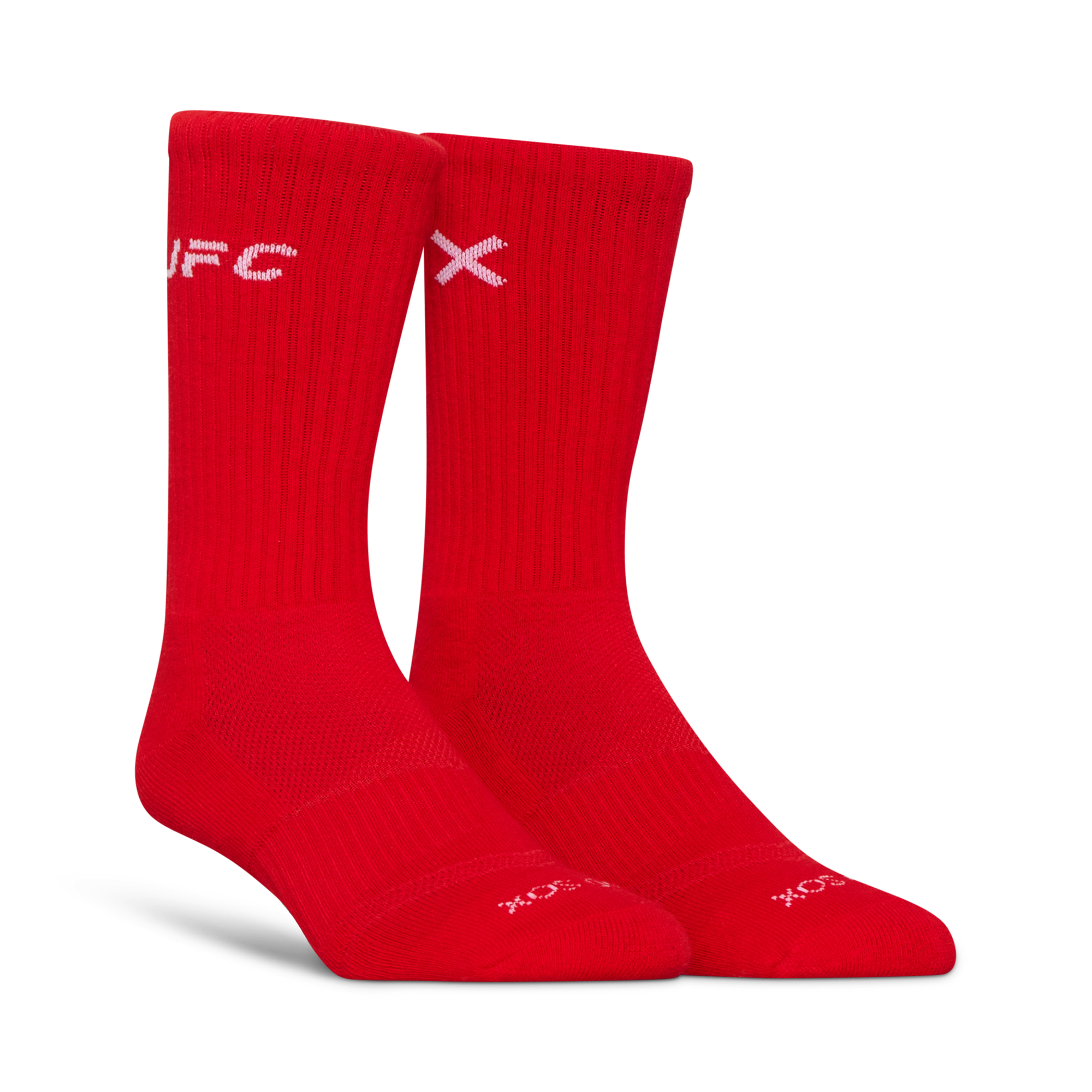 UFC Logo Men's Crew Socks - Red