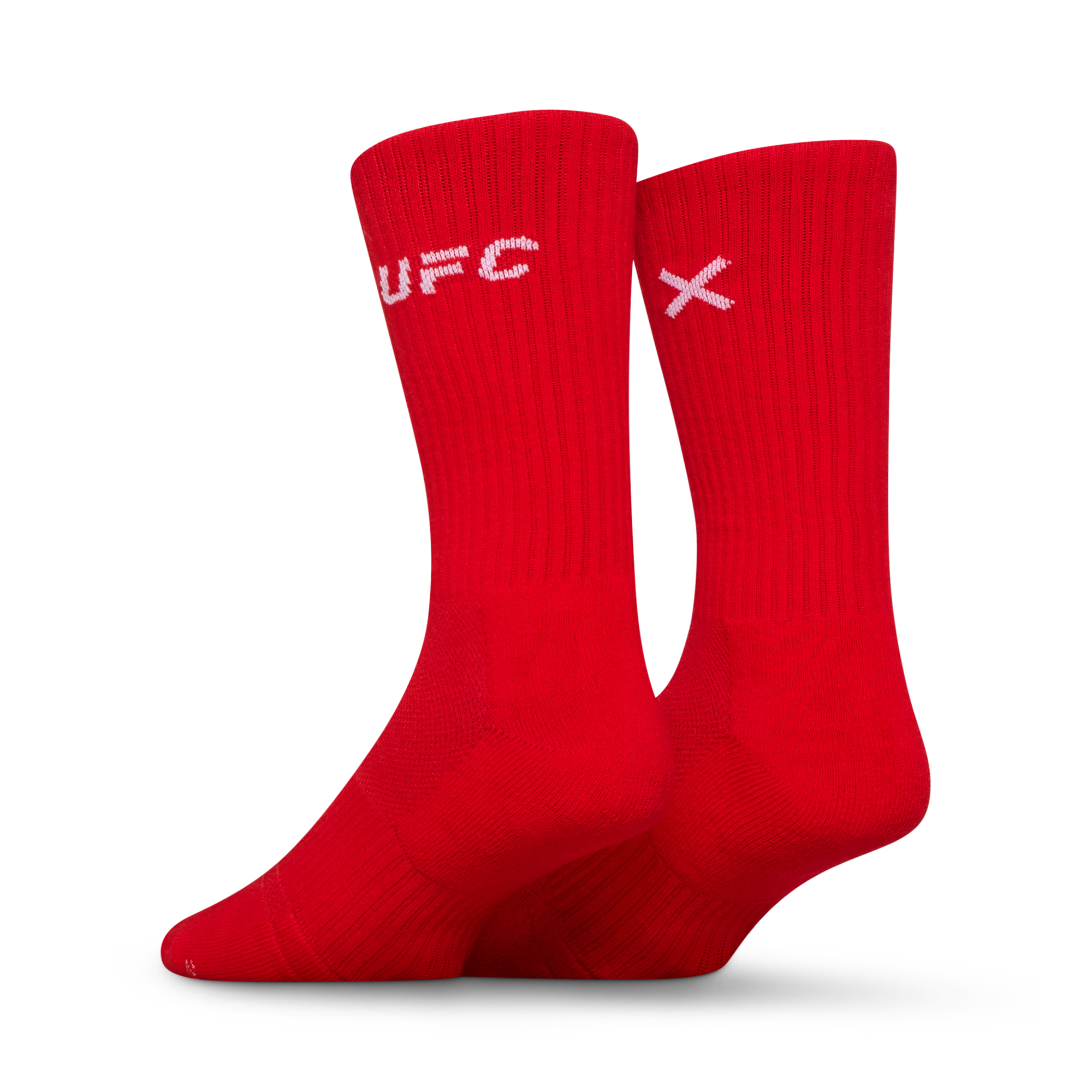 UFC Logo Men's Crew Socks - Red