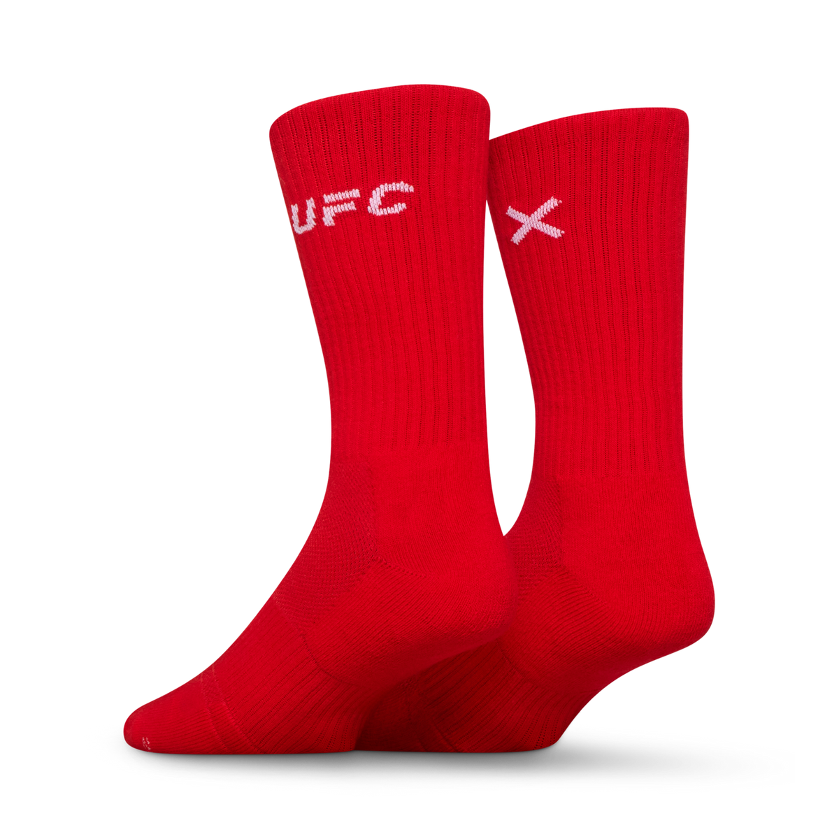 UFC Logo Men's Crew Socks - Red