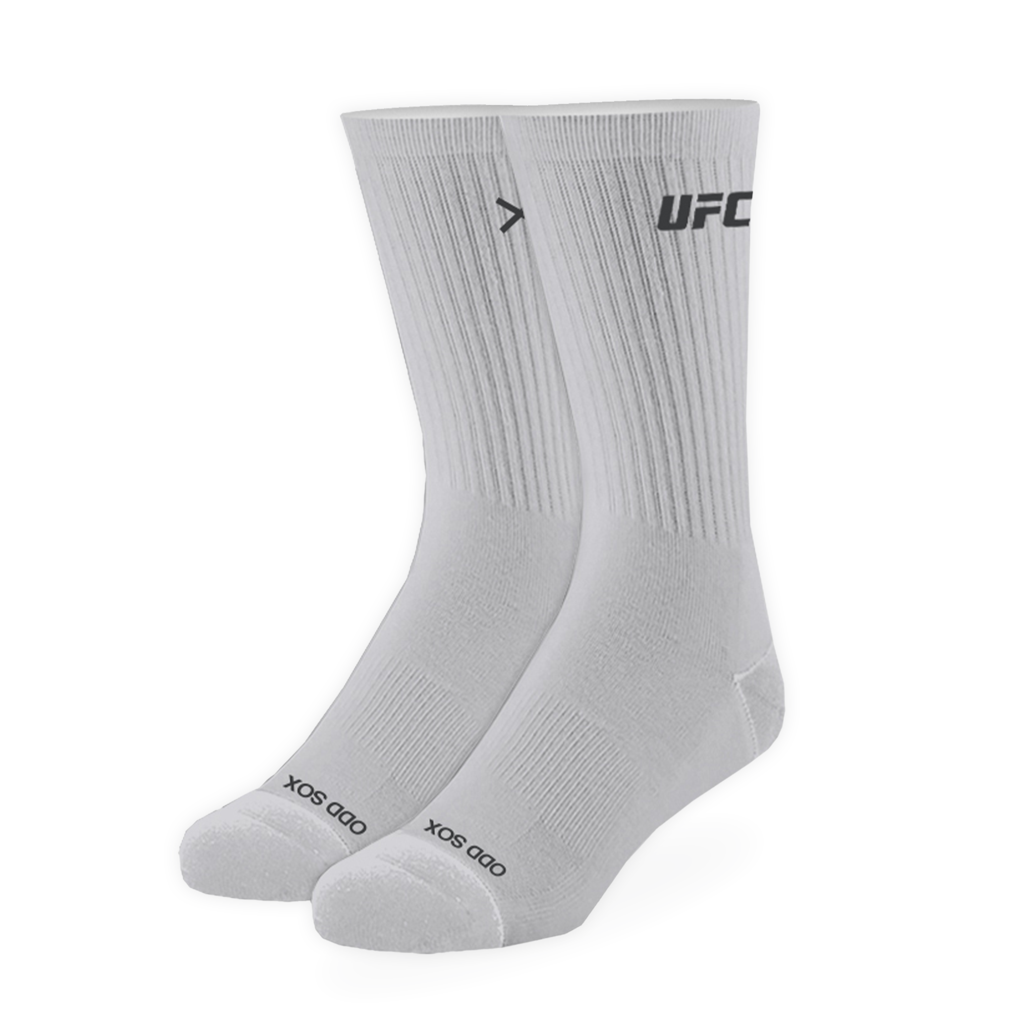 UFC Logo Men's Crew Socks - Silver