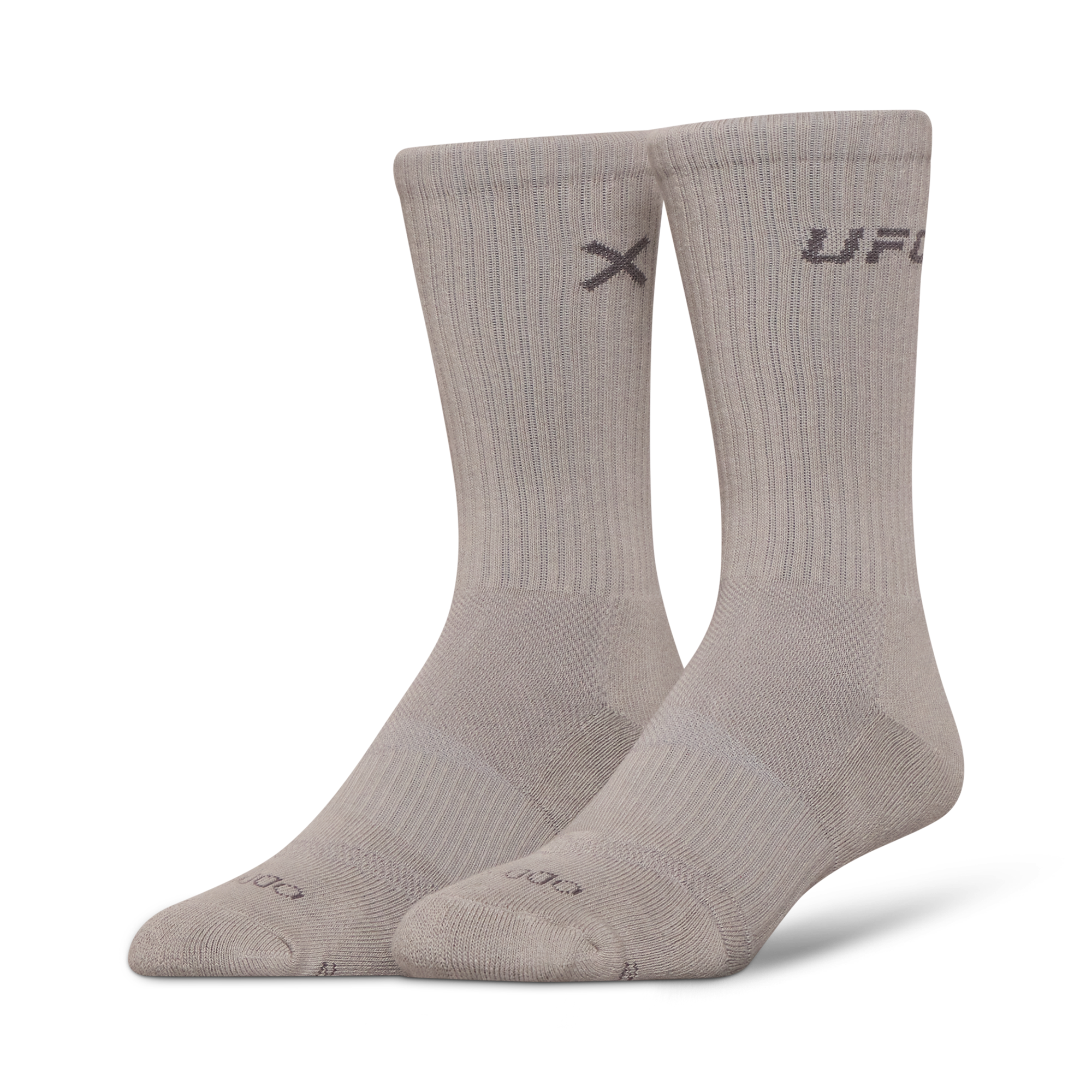 UFC Logo Men's Crew Socks - Silver