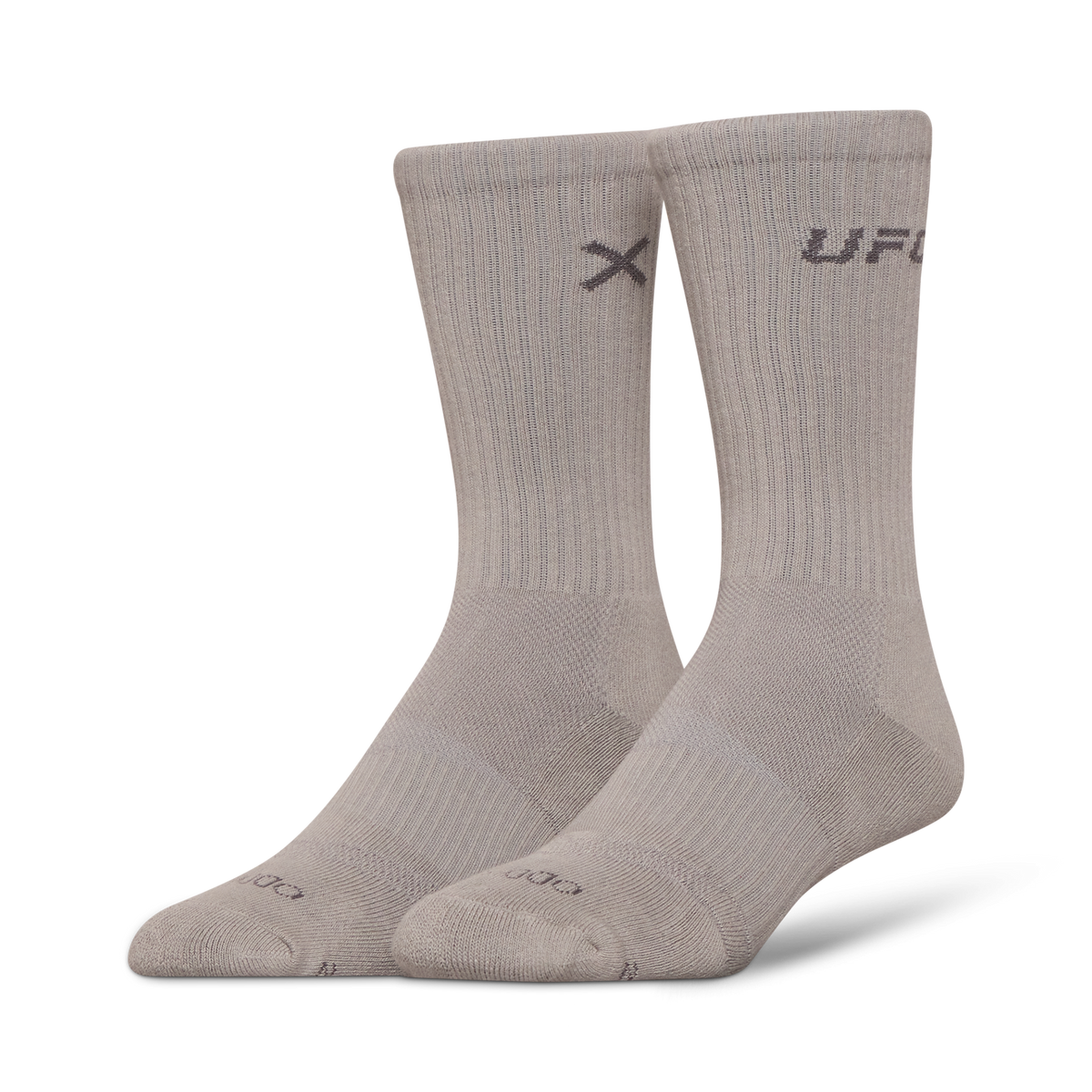 UFC Logo Men's Crew Socks - Silver