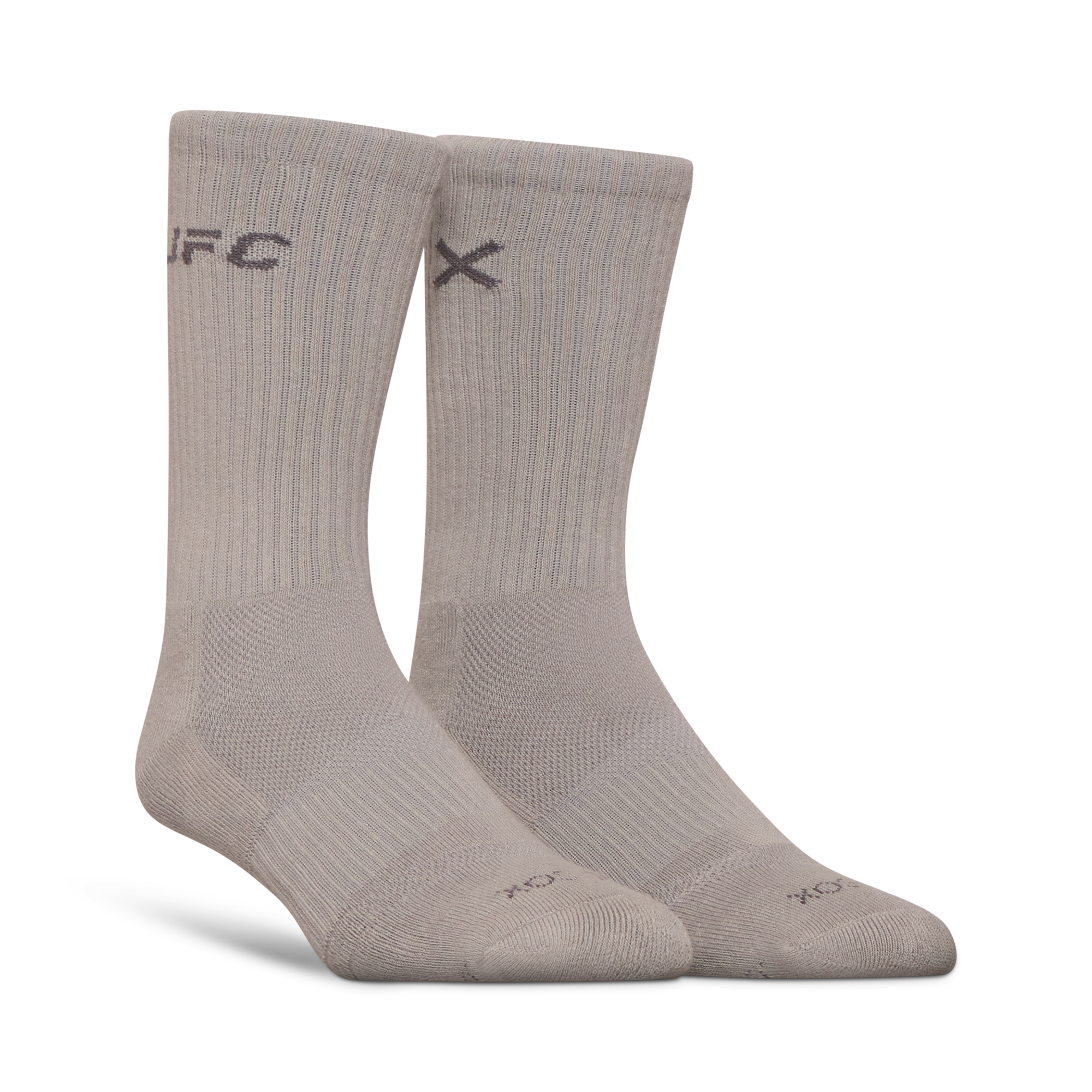 UFC Logo Men's Crew Socks - Silver