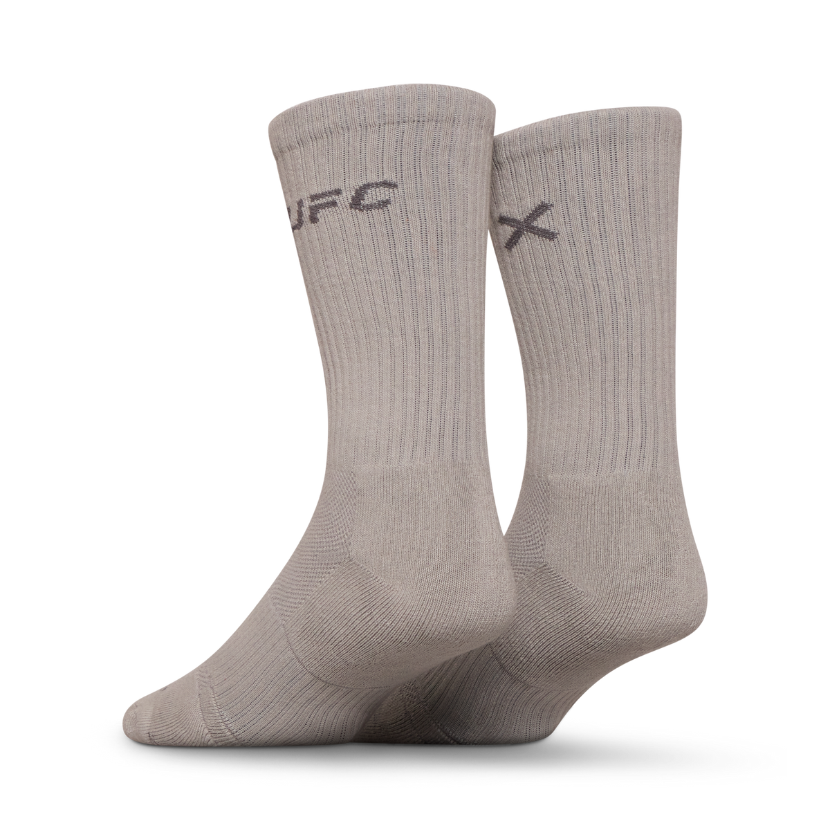 UFC Logo Men's Crew Socks - Silver