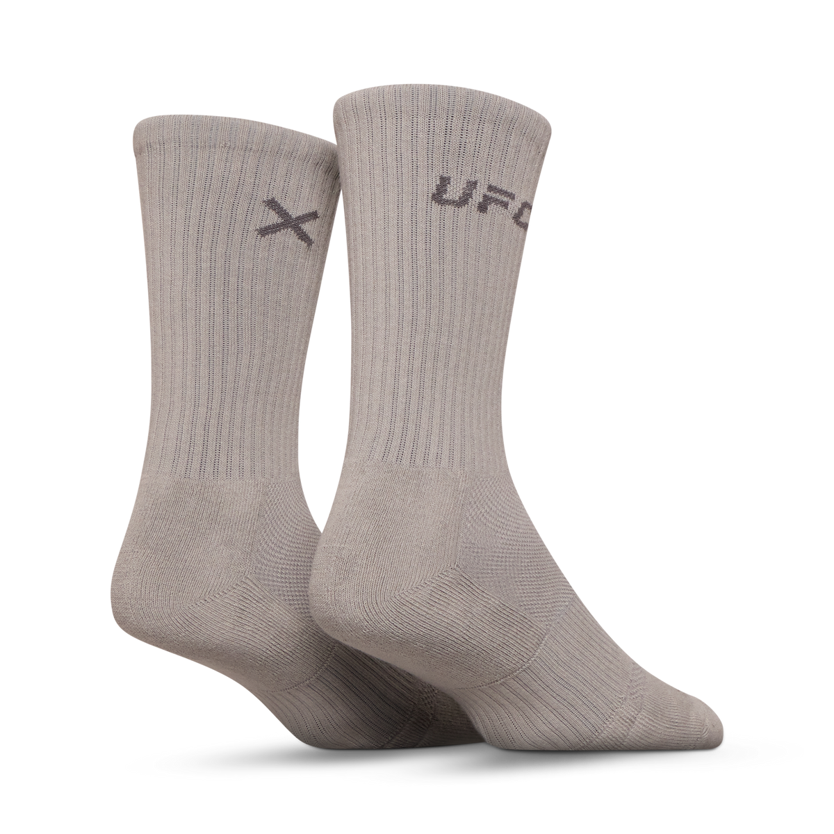 UFC Logo Men's Crew Socks - Silver