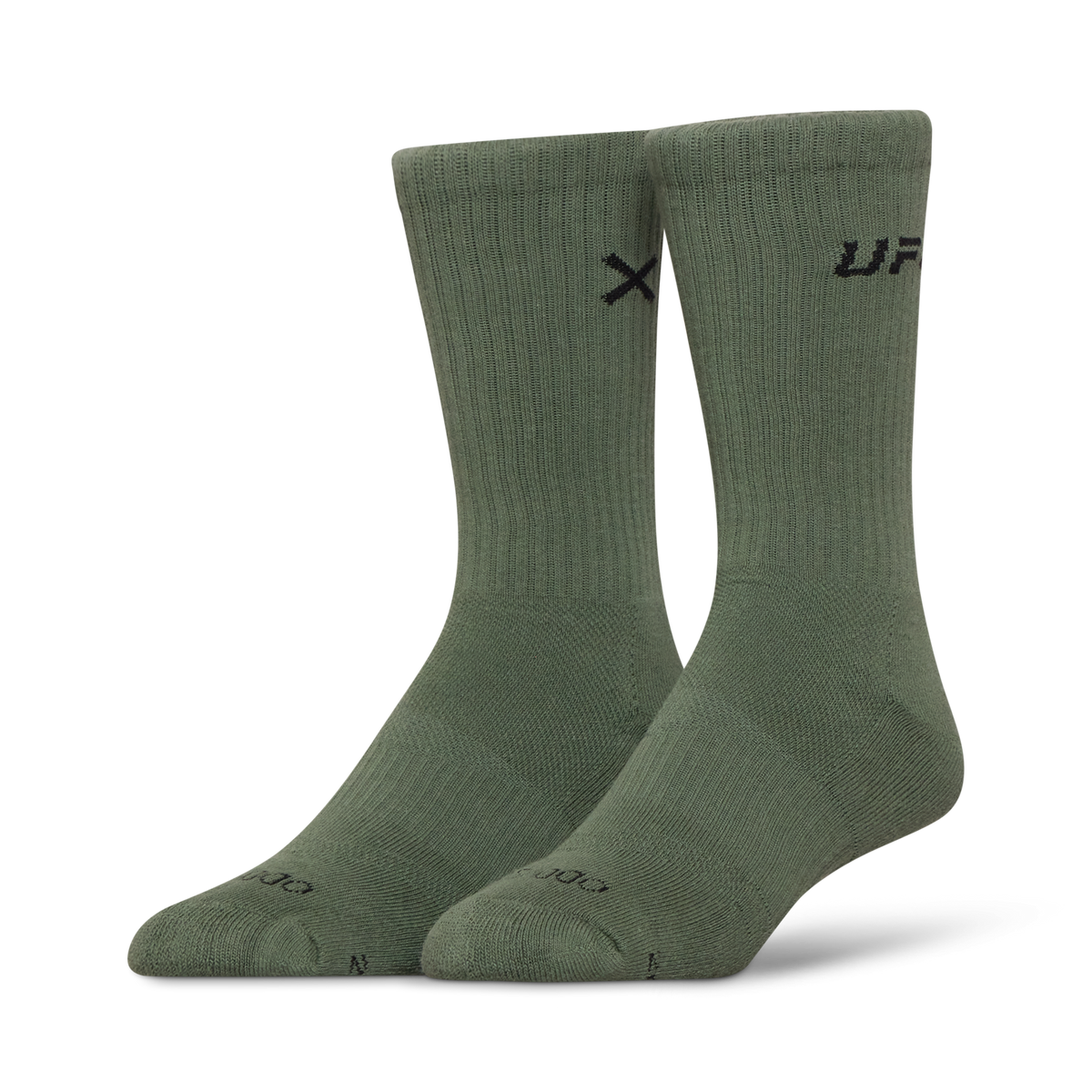 UFC Logo Men's Crew Socks - Army Green