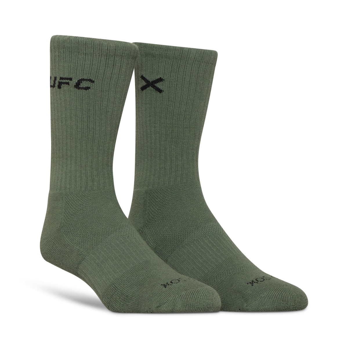 UFC Logo Men's Crew Socks - Army Green