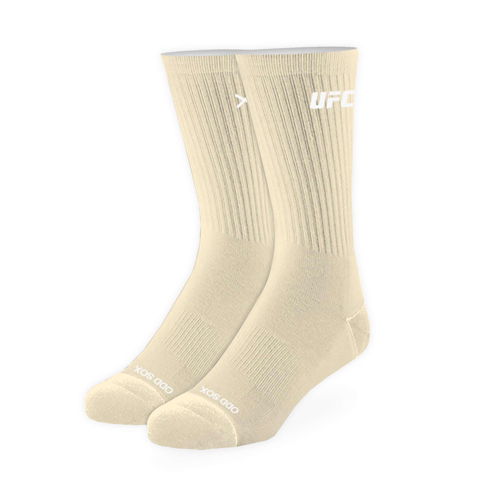 UFC Logo Men's Crew Socks - Bone
