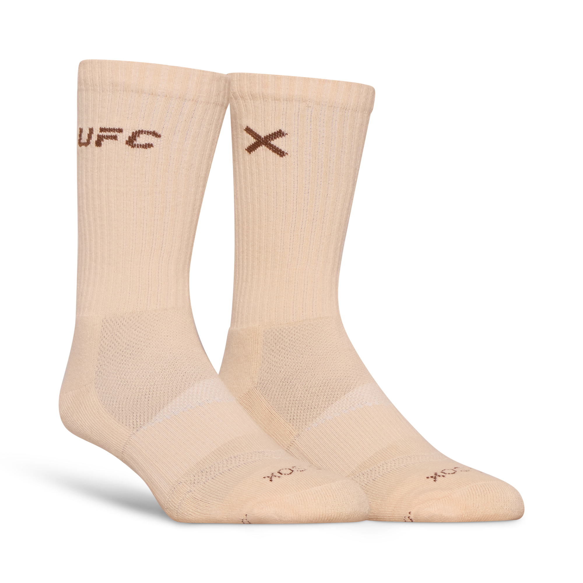 UFC Logo Men's Crew Socks - Bone