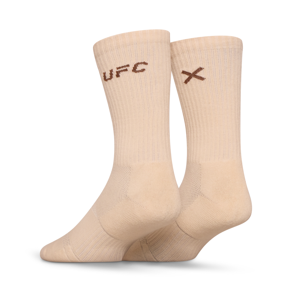 UFC Logo Men's Crew Socks - Bone
