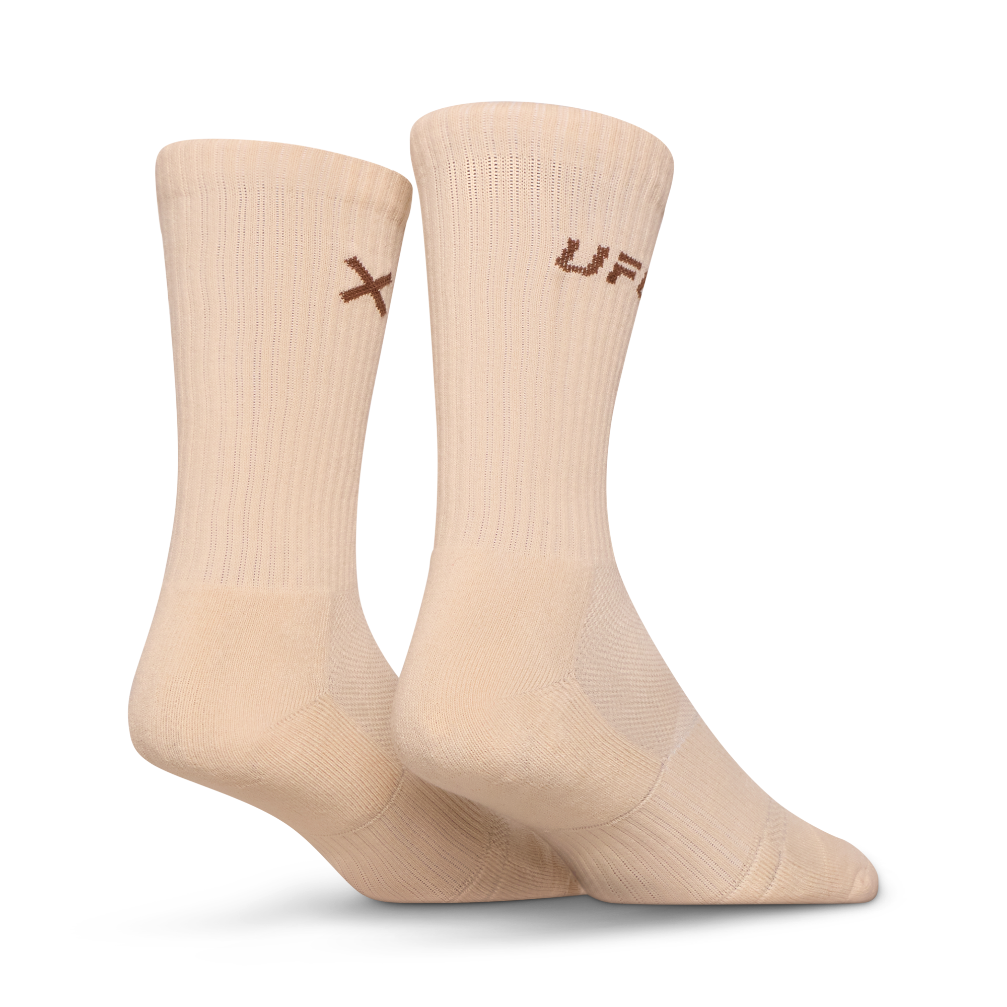 UFC Logo Men's Crew Socks - Bone