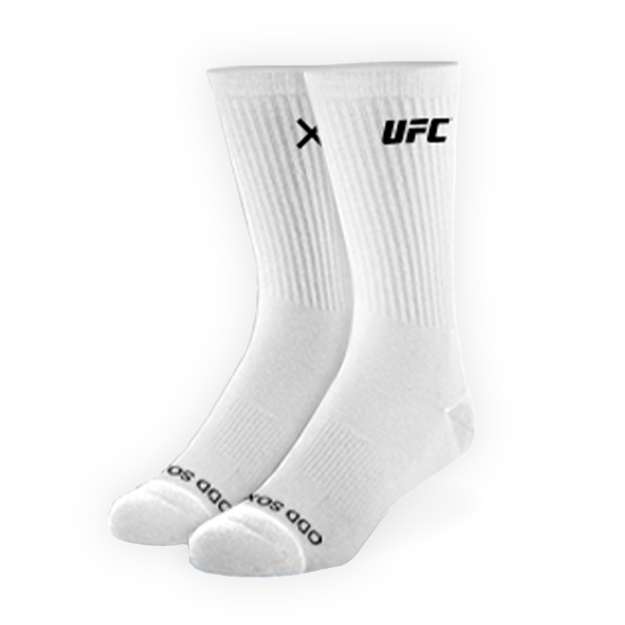 UFC Logo Men's Crew Socks - White 6-Pack