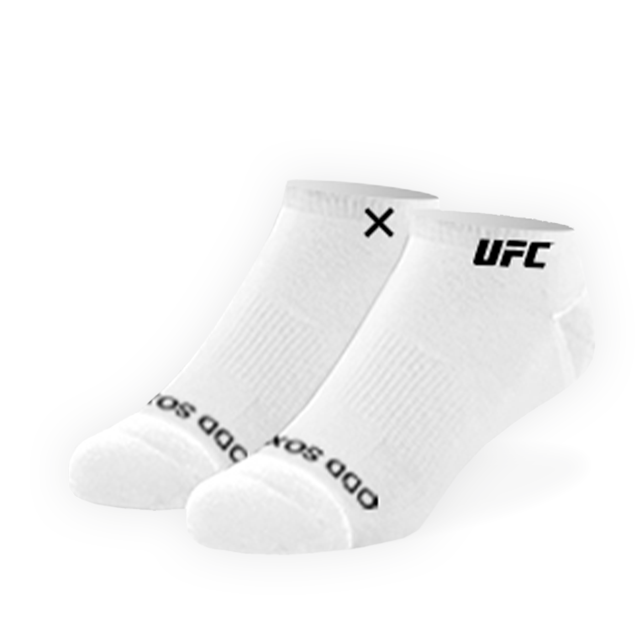UFC Logo Men's Ankle Socks - White 6-Pack