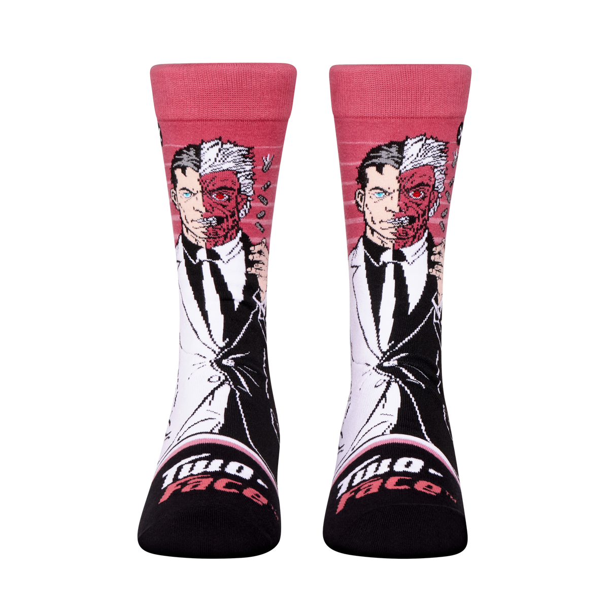 Two Face Portrait Crew Socks