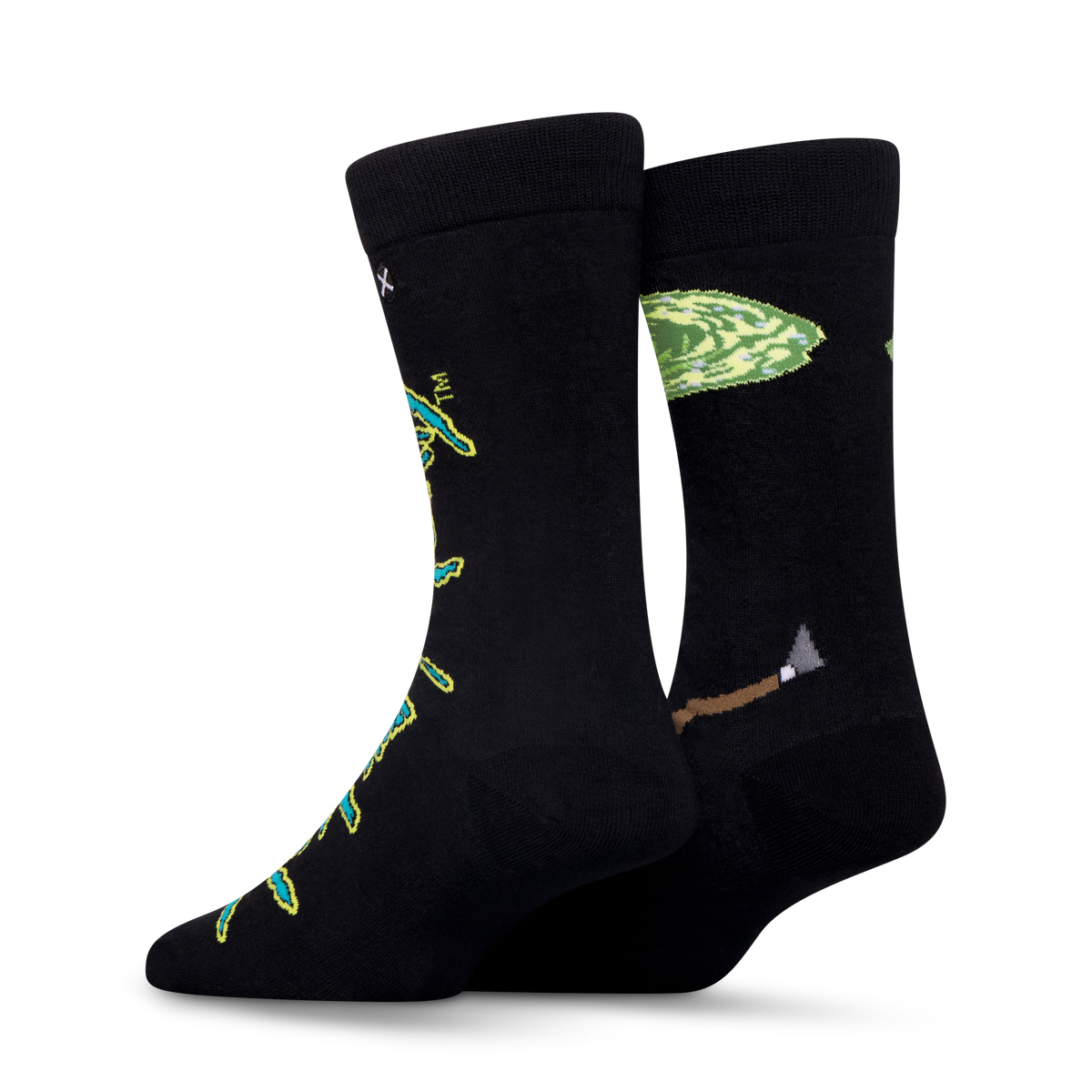 Rick & Morty Split Crew Socks