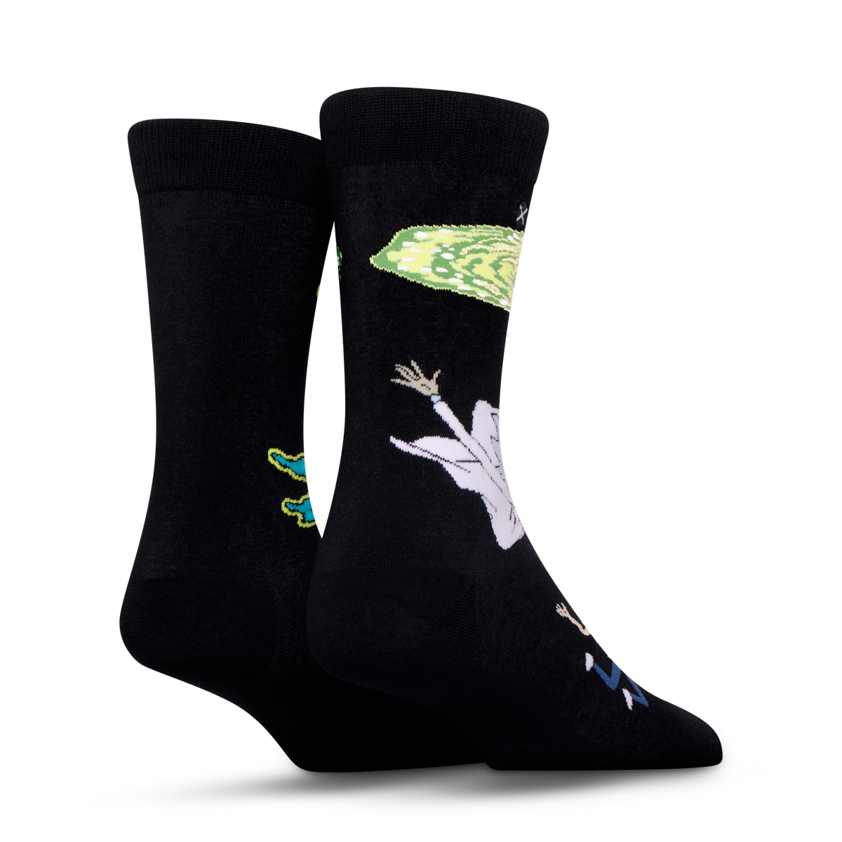 Rick & Morty Split Crew Socks