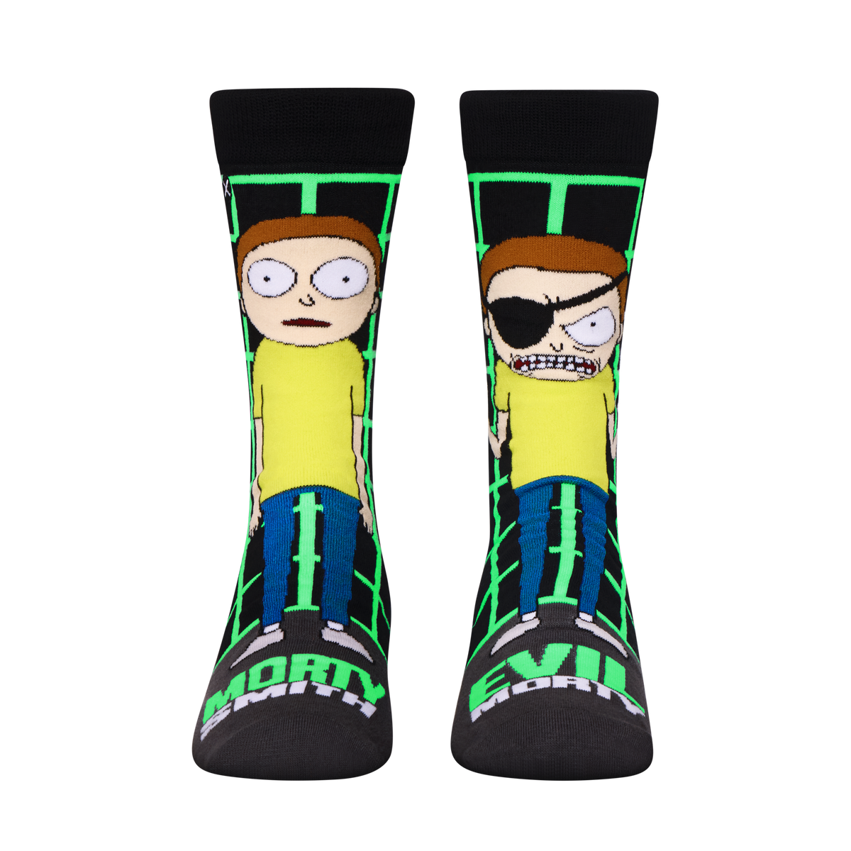 Morty & Evil Morty Crew Socks