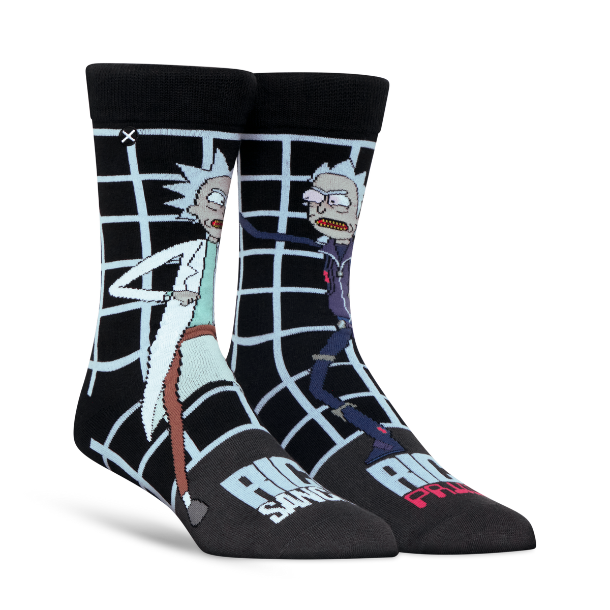 Rick Vs. Rick Prime Crew Socks