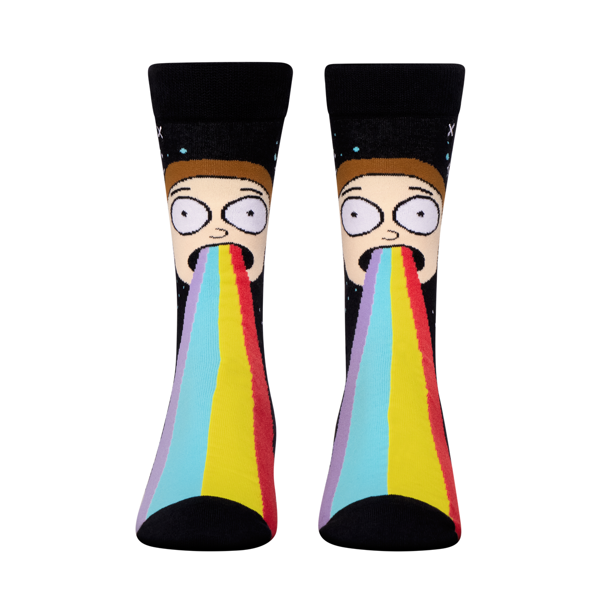 Rick & Morty Rainbow Crew Socks