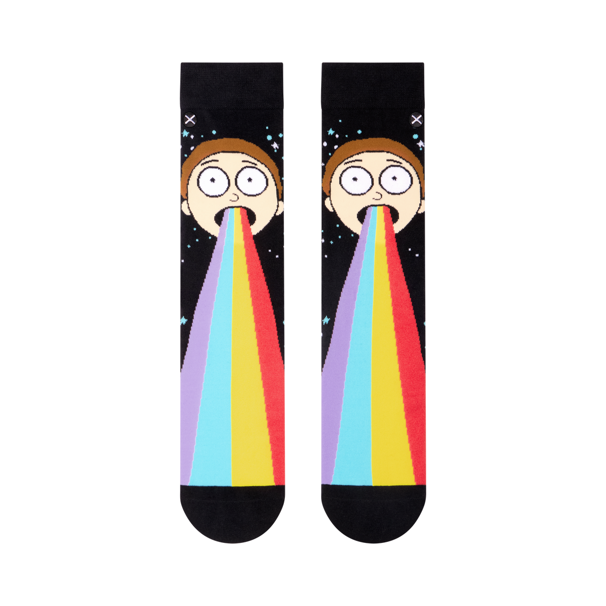 Rick & Morty Rainbow Crew Socks